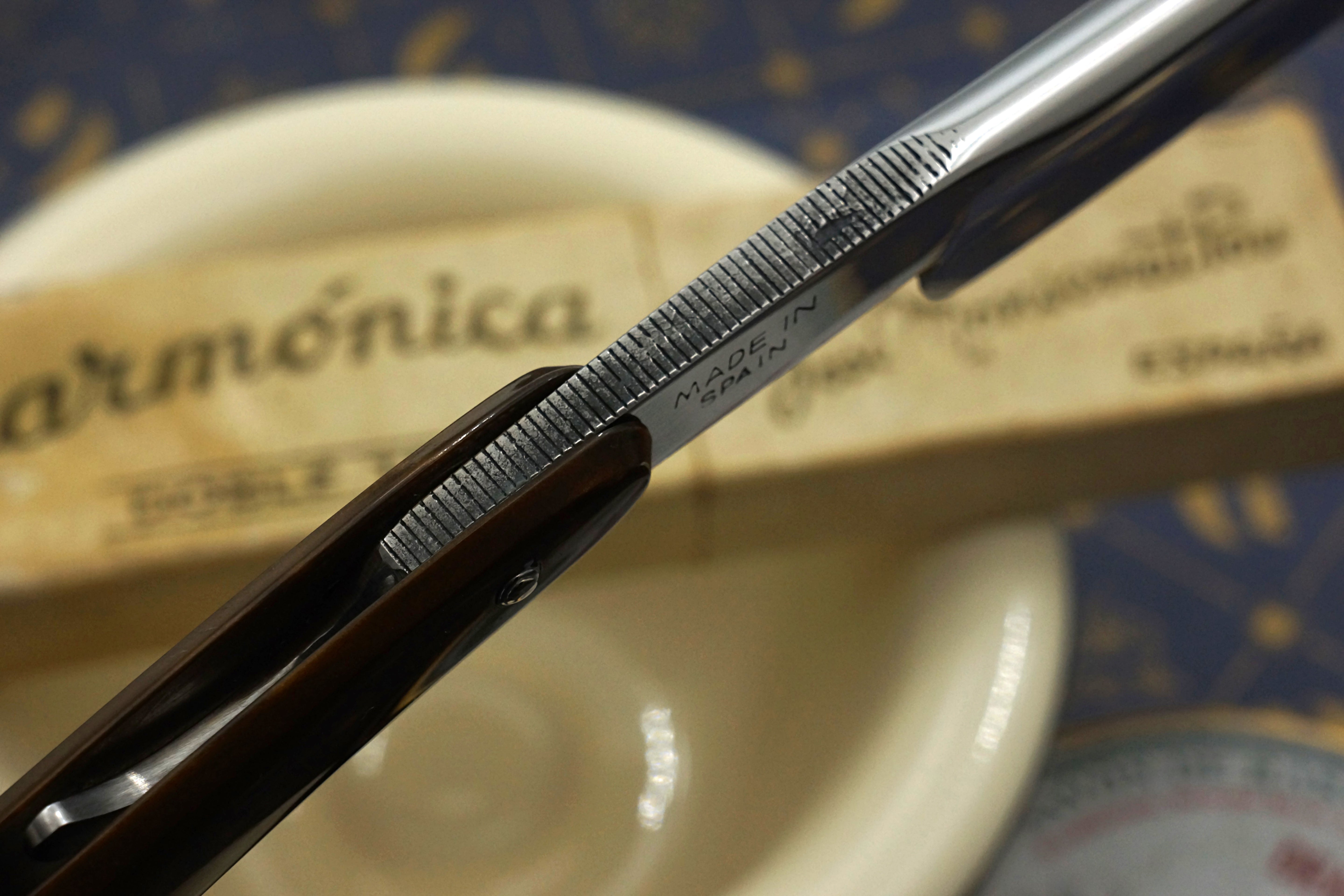 Filarmonica JMP Doble Temple No. 14 15/16" Full Hollow Blade - Excellent+ Vintage Spanish Straight Razor - Shave Ready