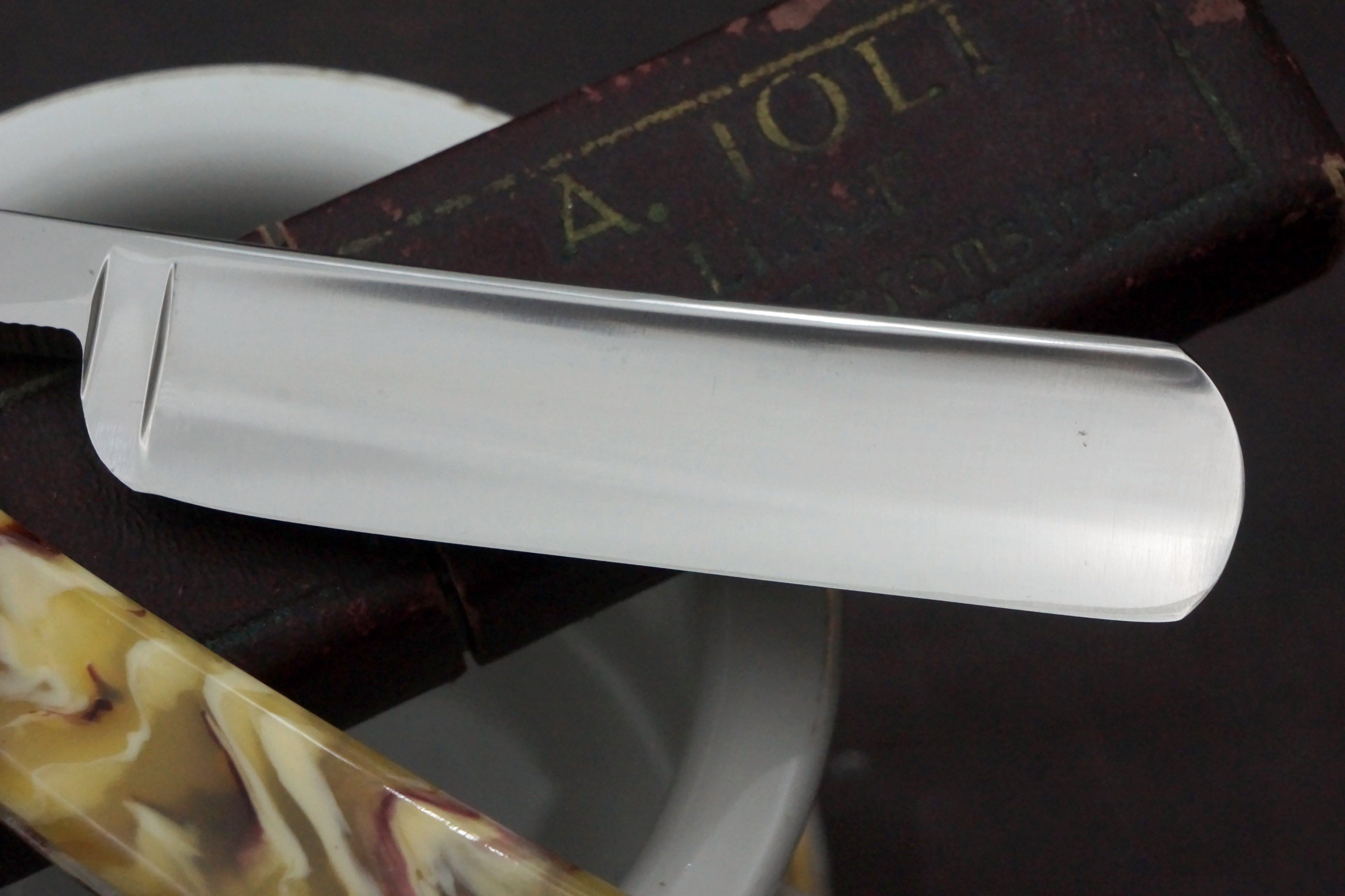 A. Joly Liege "Berly" 6/8 - Fully Restored Fancy Vintage Solingen Straight Razor - Shave Ready