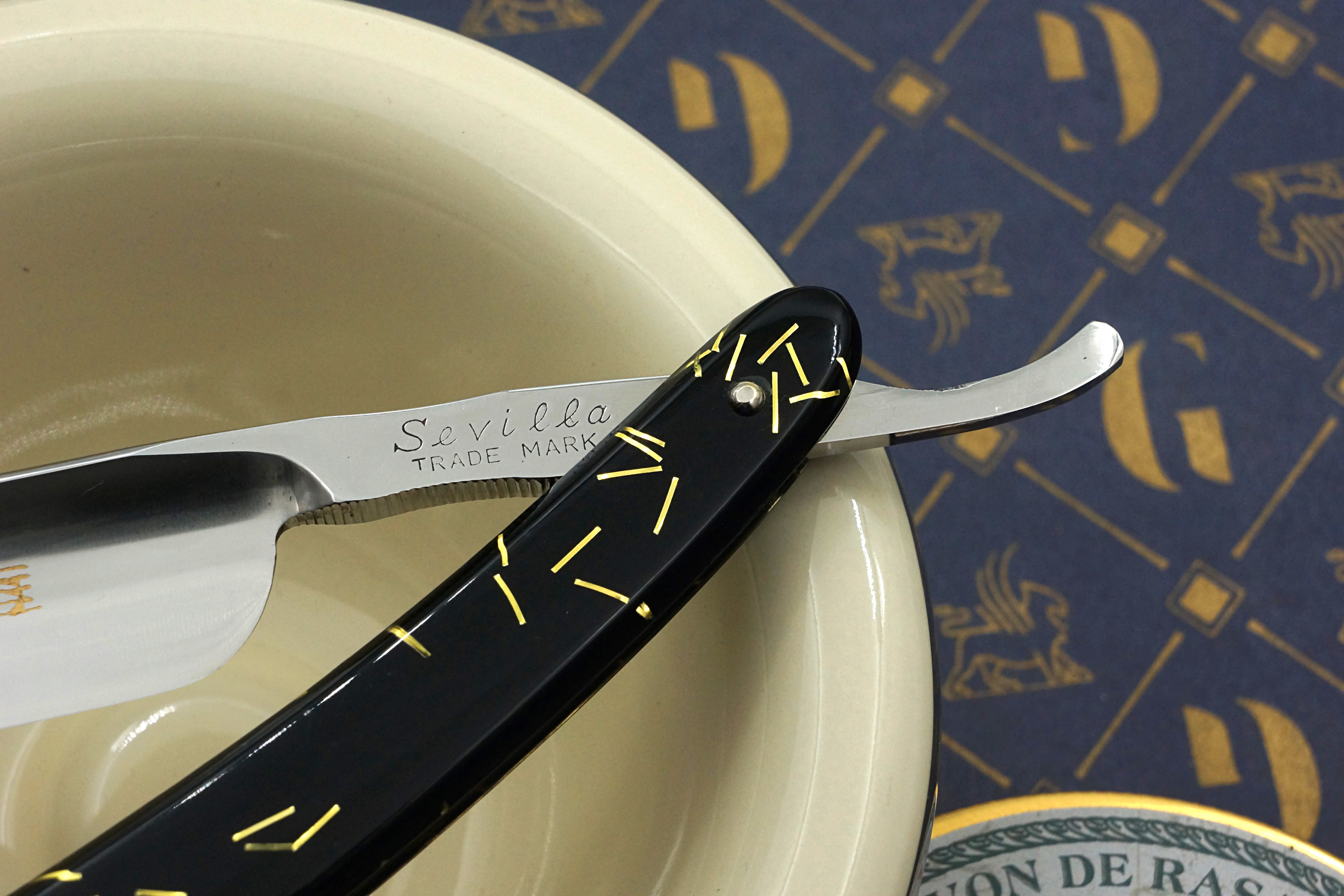 Sevilla NOS Mint - 13/16 Full Hollow Blade Vintage Japanese Straight Razor - Shave Ready