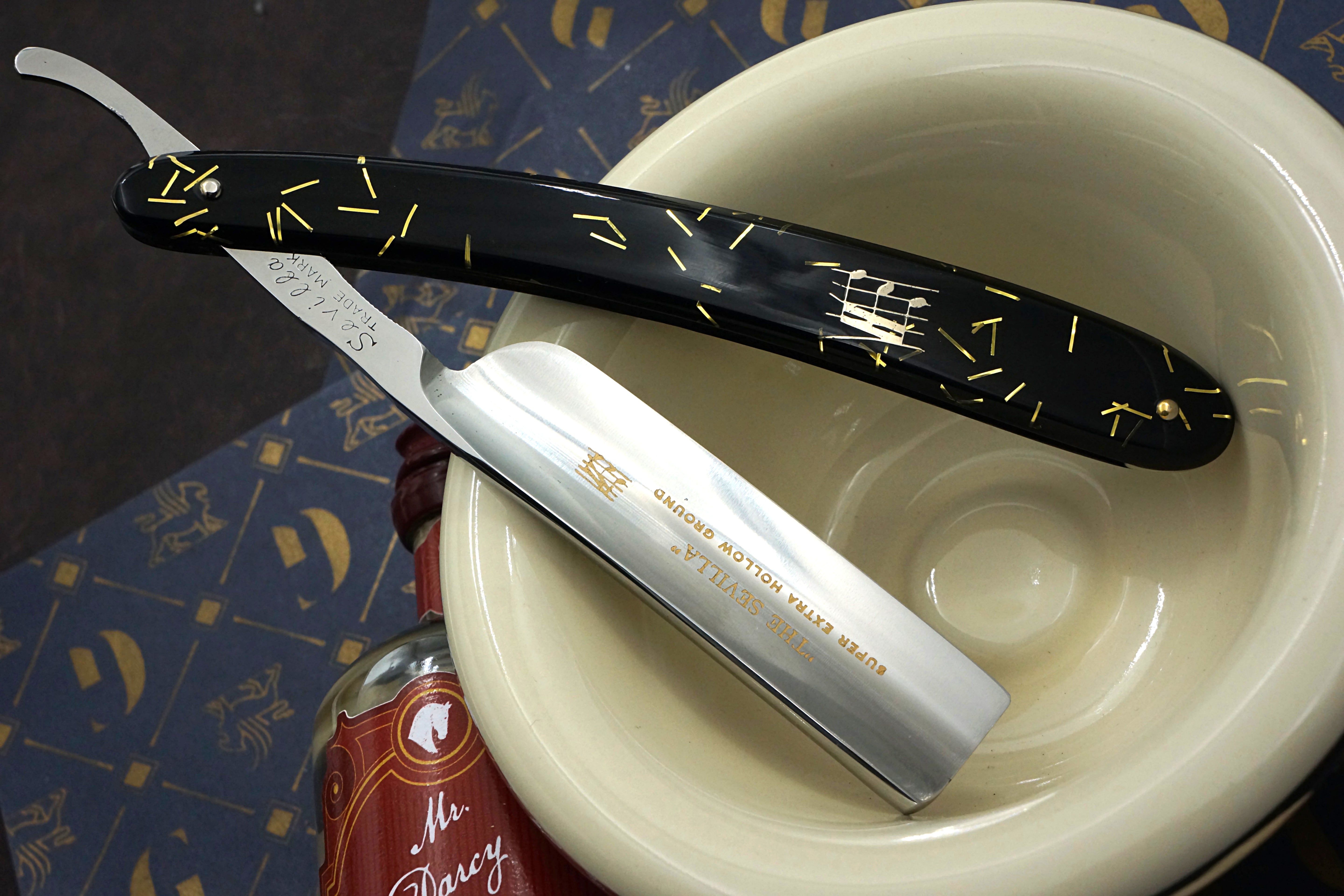 Sevilla NOS Mint - 13/16 Full Hollow Blade Vintage Japanese Straight Razor - Shave Ready