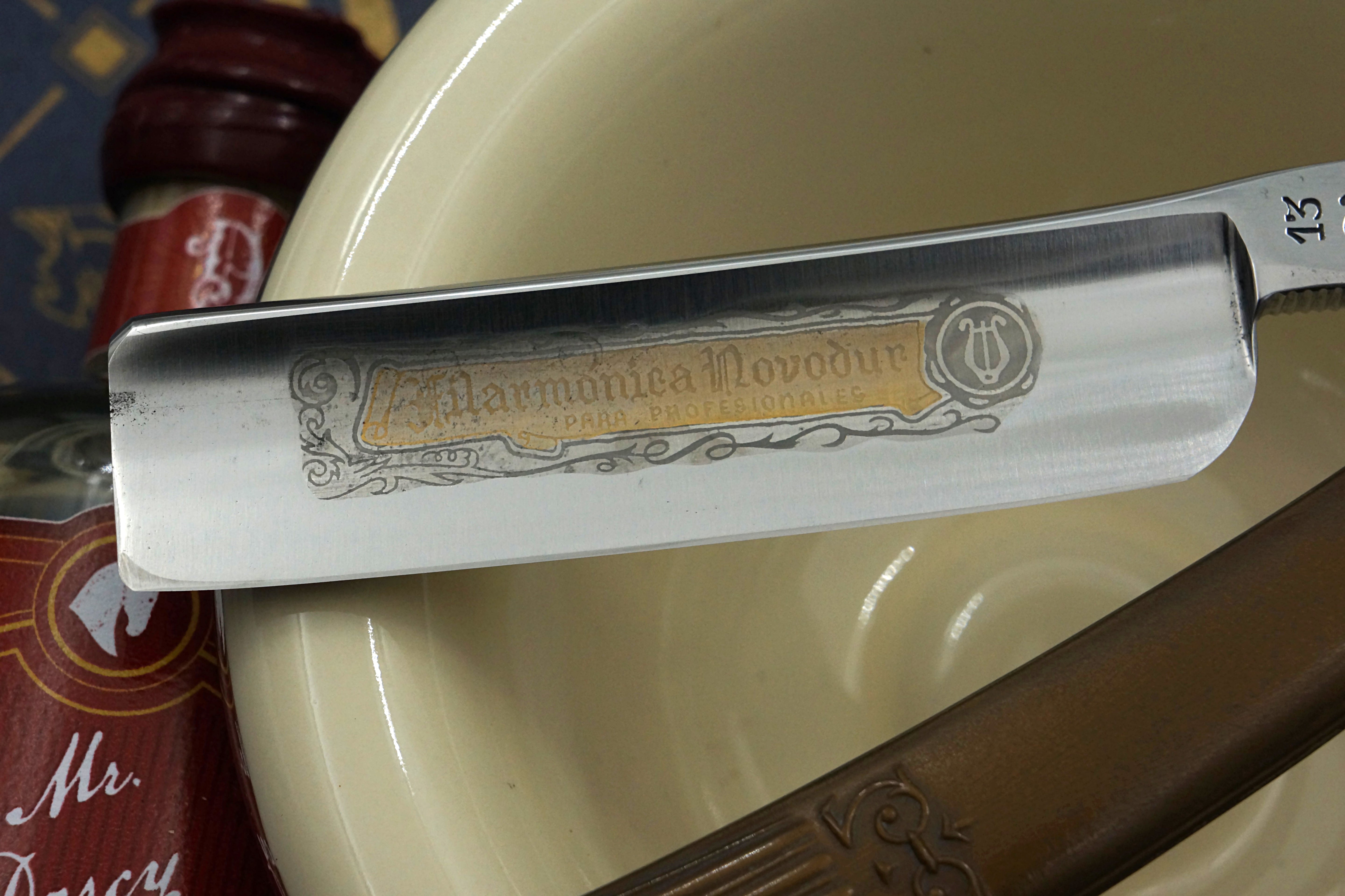 Filarmonica JMP No. 13 Novodur 6/8 Full Hollow Blade - Excellent Restored Vintage Spanish Straight Razor - Shave Ready