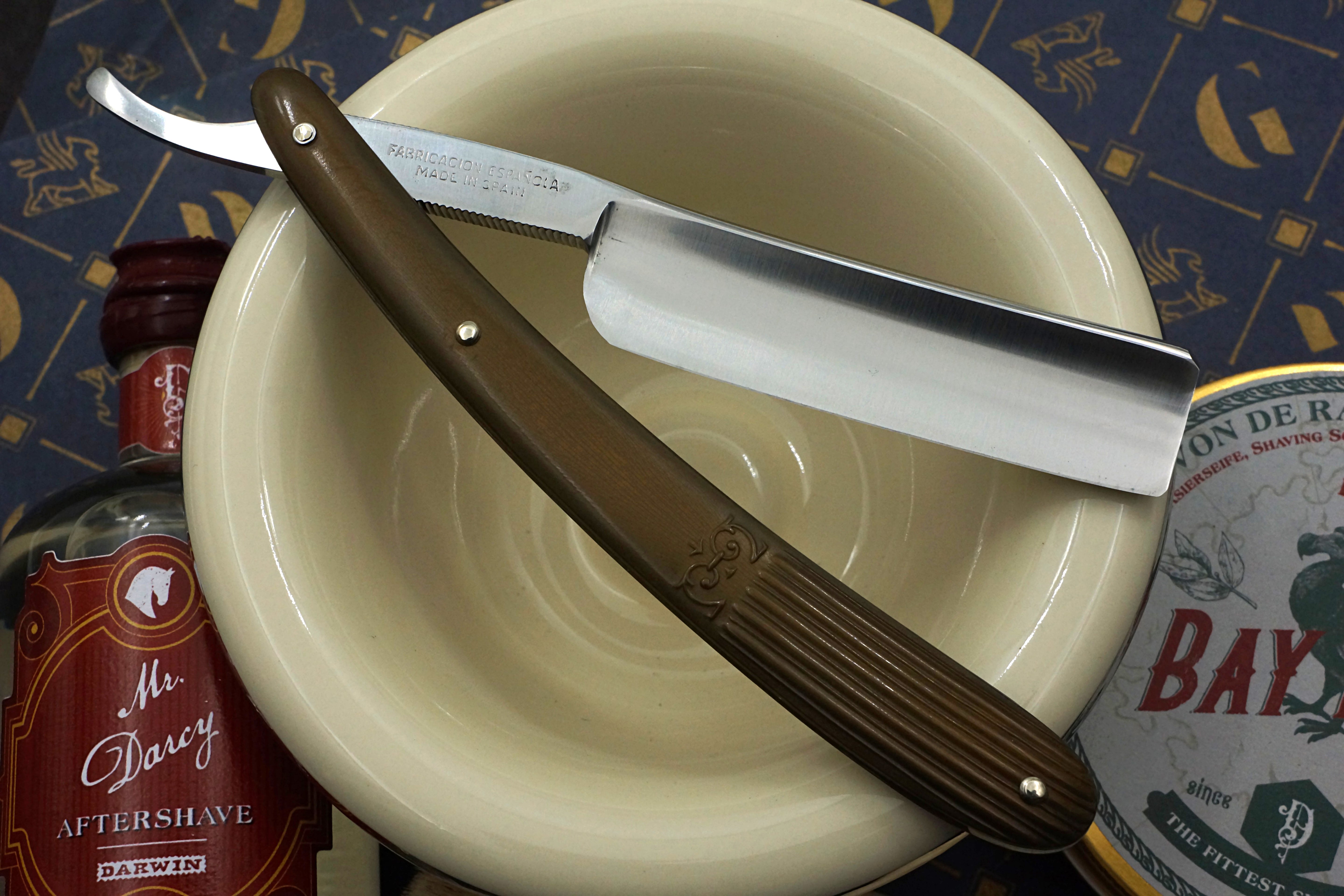 Filarmonica JMP No. 13 Novodur 6/8 Full Hollow Blade - Excellent Restored Vintage Spanish Straight Razor - Shave Ready