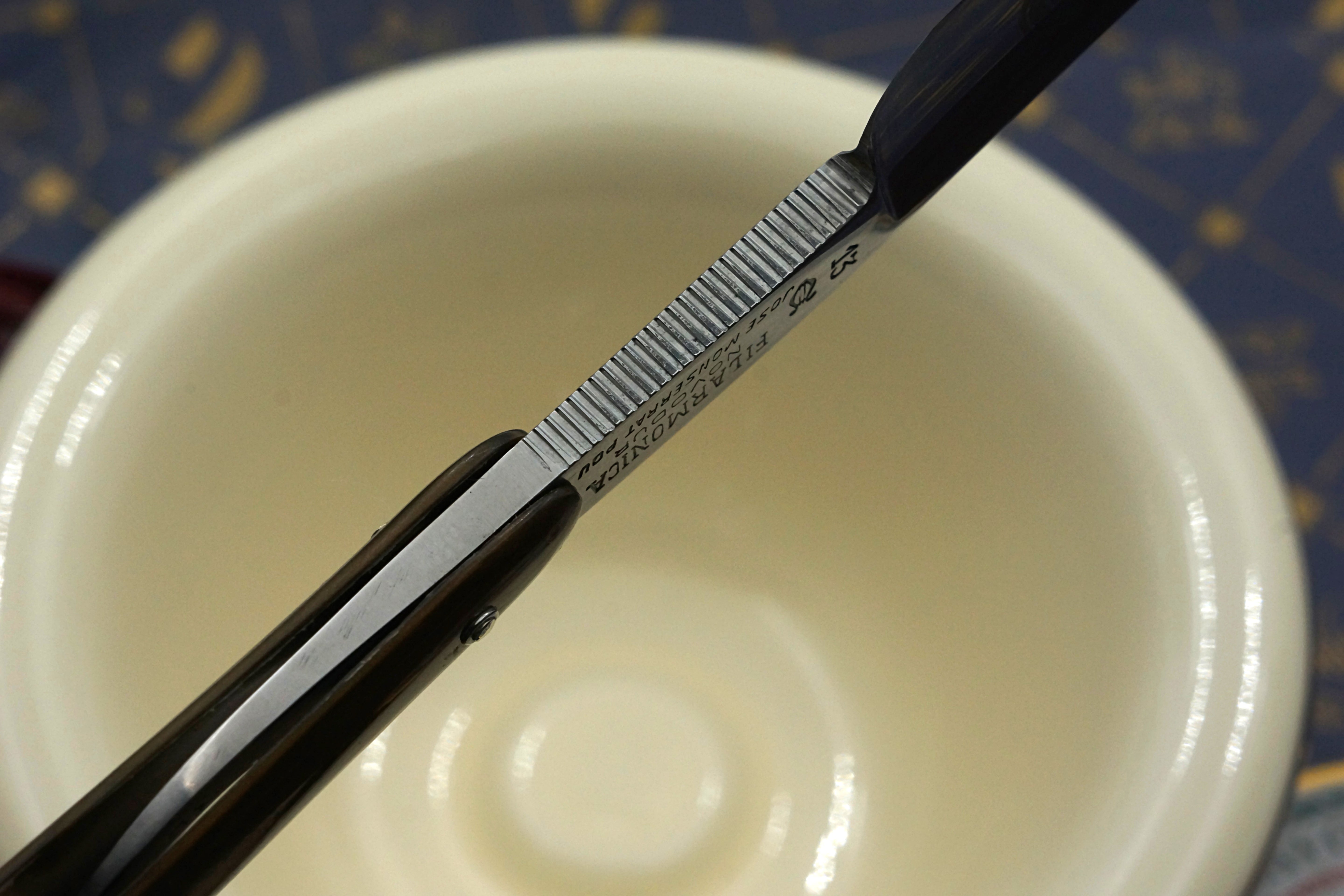 Filarmonica JMP No. 13 Novodur 6/8 Full Hollow Blade - Excellent Restored Vintage Spanish Straight Razor - Shave Ready