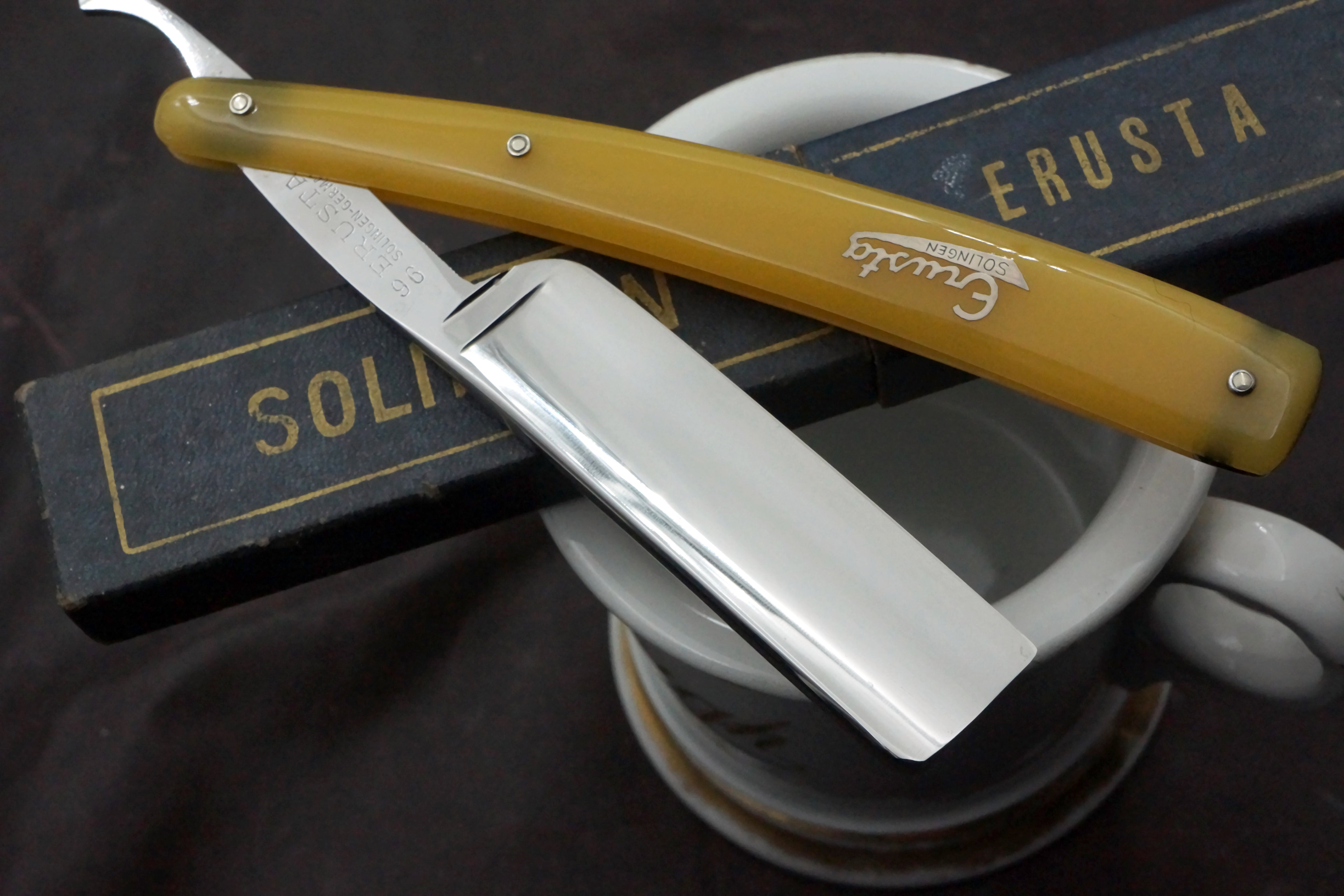 Erusta No.96 Like NOS 13/16 Extra Hollow Blade - Near Pristine Vintage Solingen Straight Razor - Shave Ready