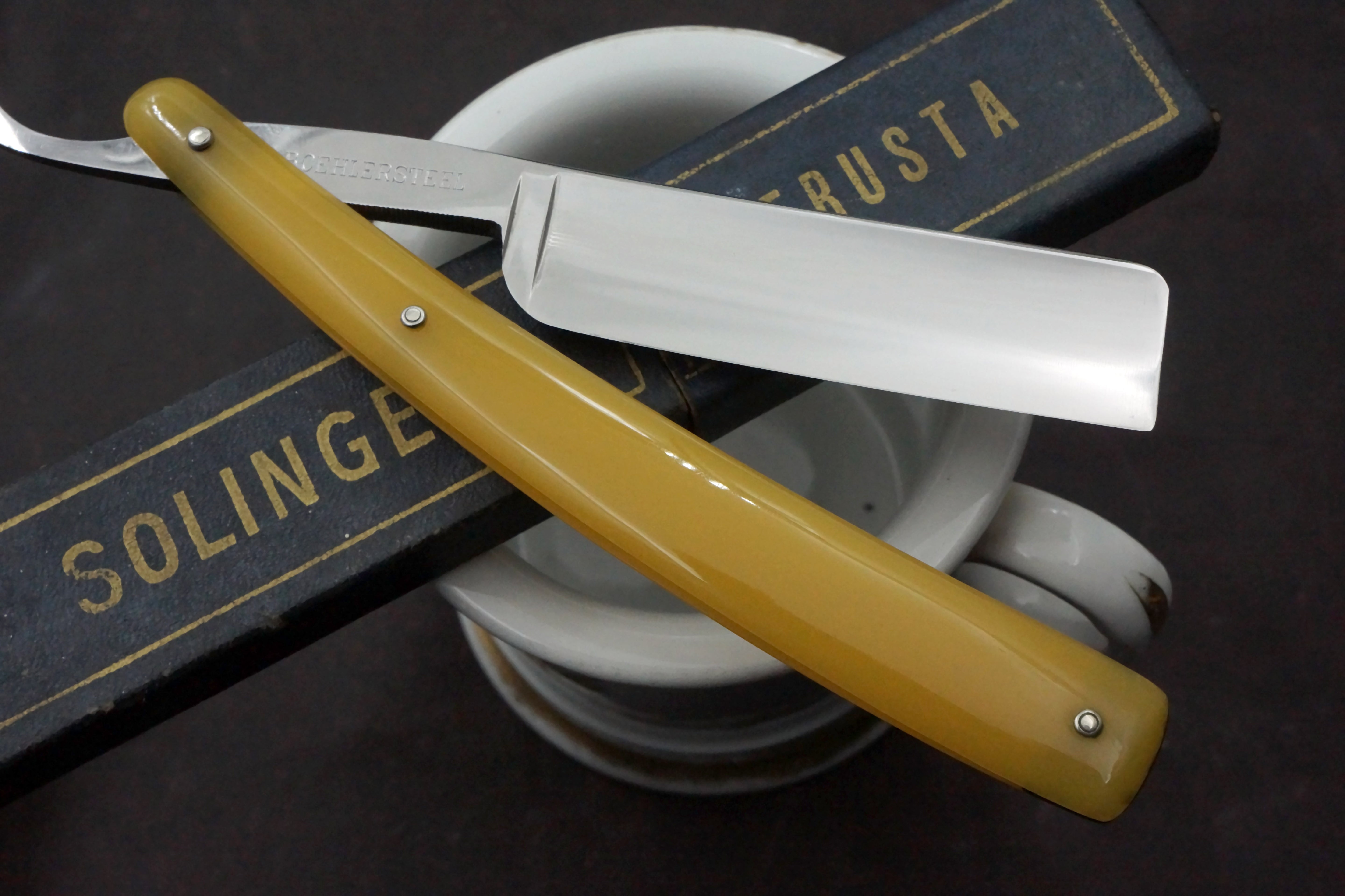 Erusta No.96 Like NOS 13/16 Extra Hollow Blade - Near Pristine Vintage Solingen Straight Razor - Shave Ready
