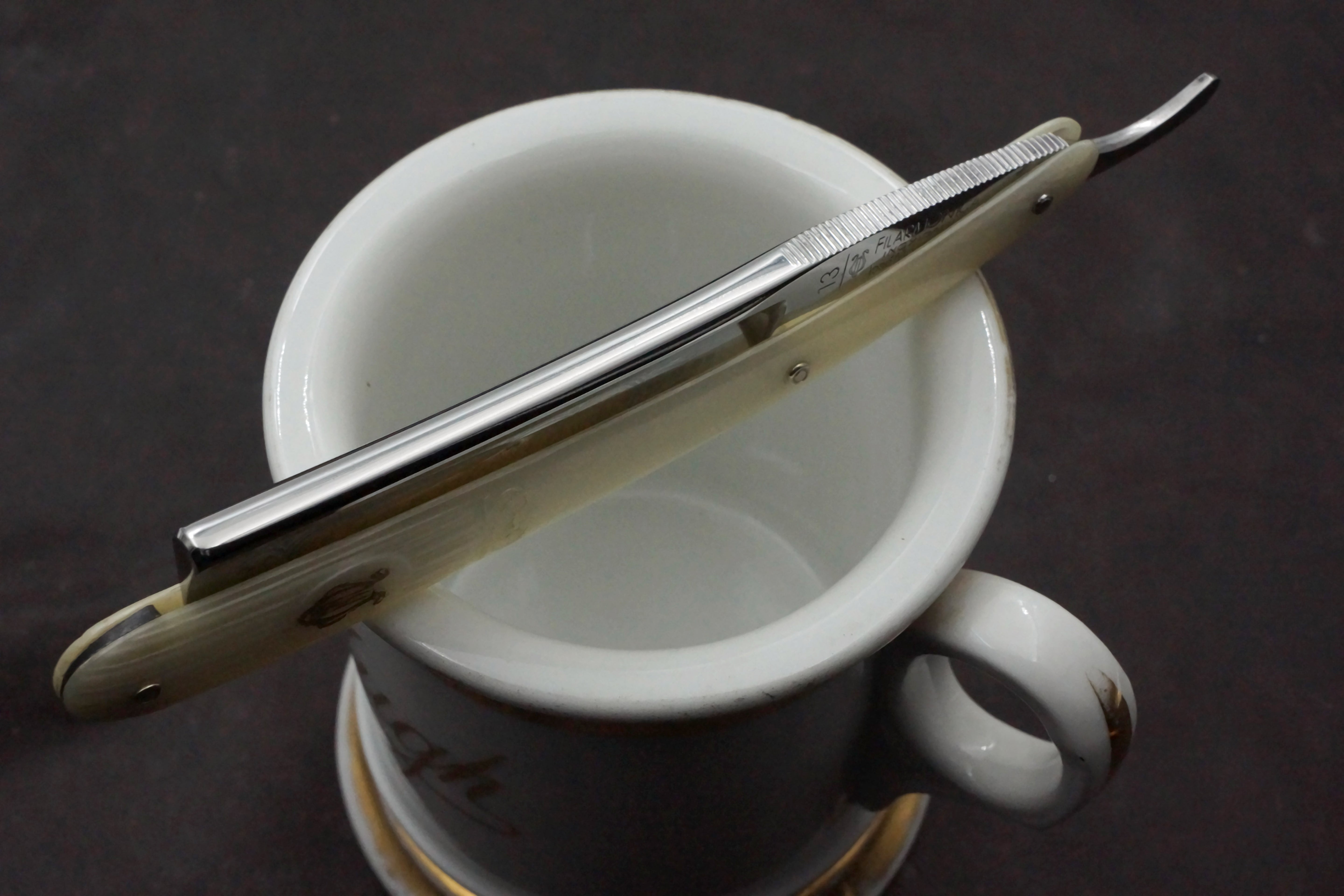 Filarmonica Inox Stainless Steel JMP No. 13 6/8 Full Hollow Blade - Excellent+ Vintage Spanish Straight Razor - Shave Ready