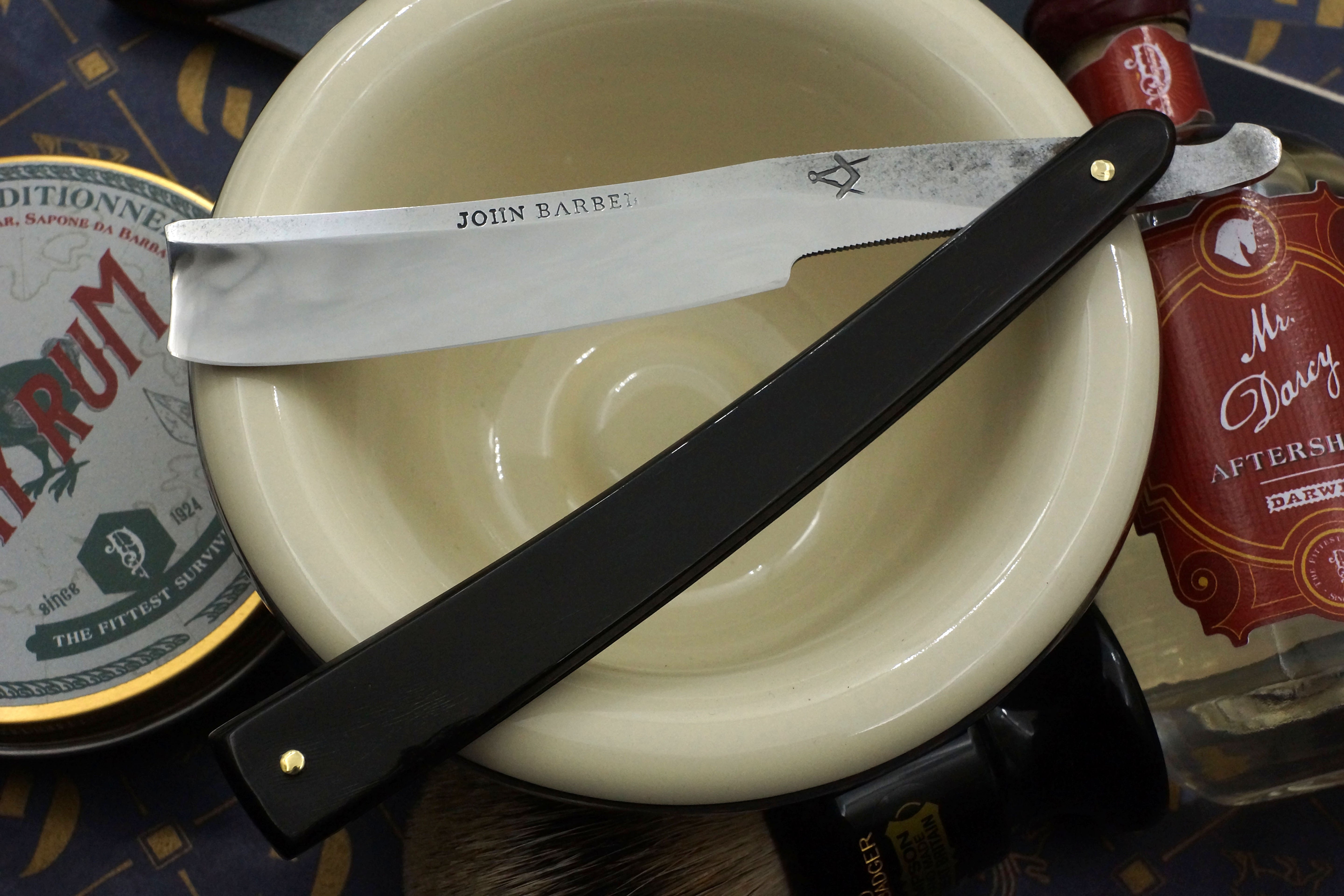 John Barber Early 1800s - 6/8 Stubtail Blade with Original Scales - Vintage Sheffield Straight Razor - Shave Ready