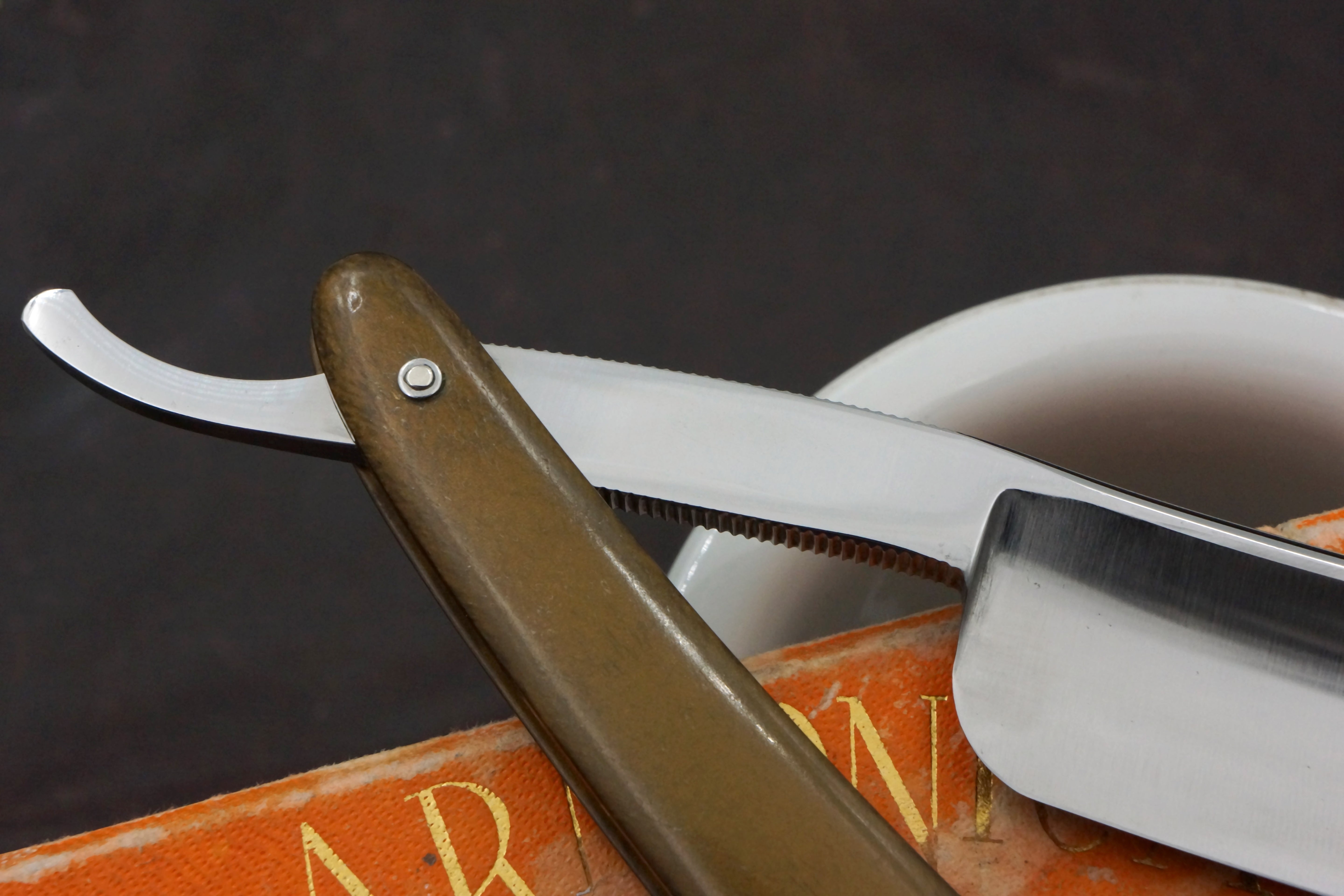 Filarmonica JMP No. 14 Sub Cero 15/16 Full Hollow Blade - Excellent Restored Vintage Spanish Straight Razor - Shave Ready