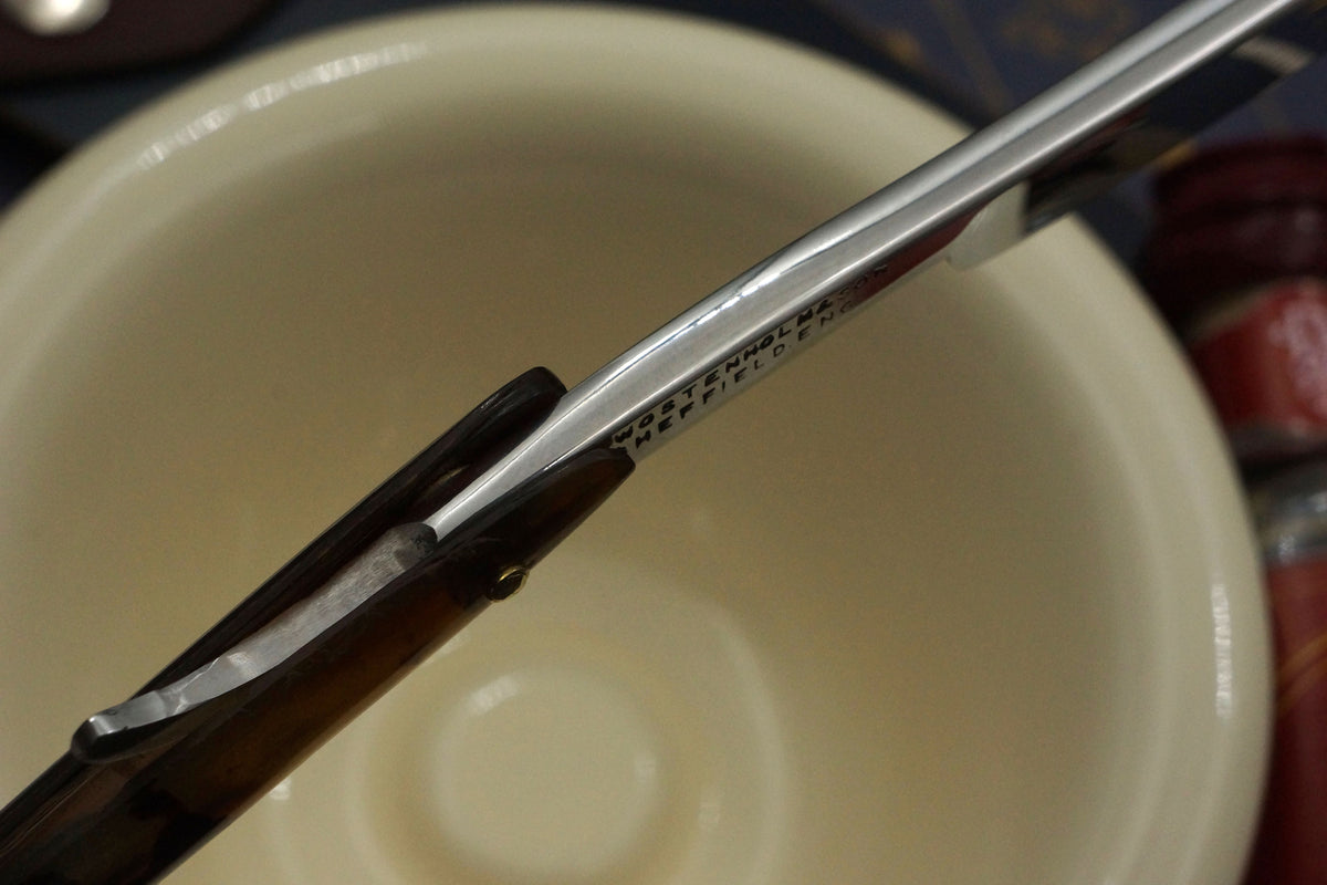 George Wostenholm & Sons - 5/8 Etched Vintage Sheffield Straight Razor - Shave Ready