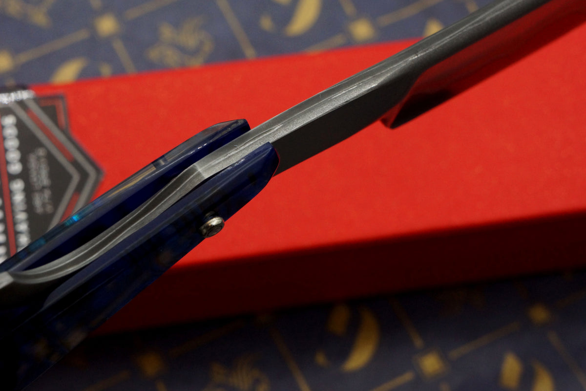 Griffith 15/16 W2 & Stainless San Mai Quarter Hollow - Abalone Scales Artisan Straight Razor