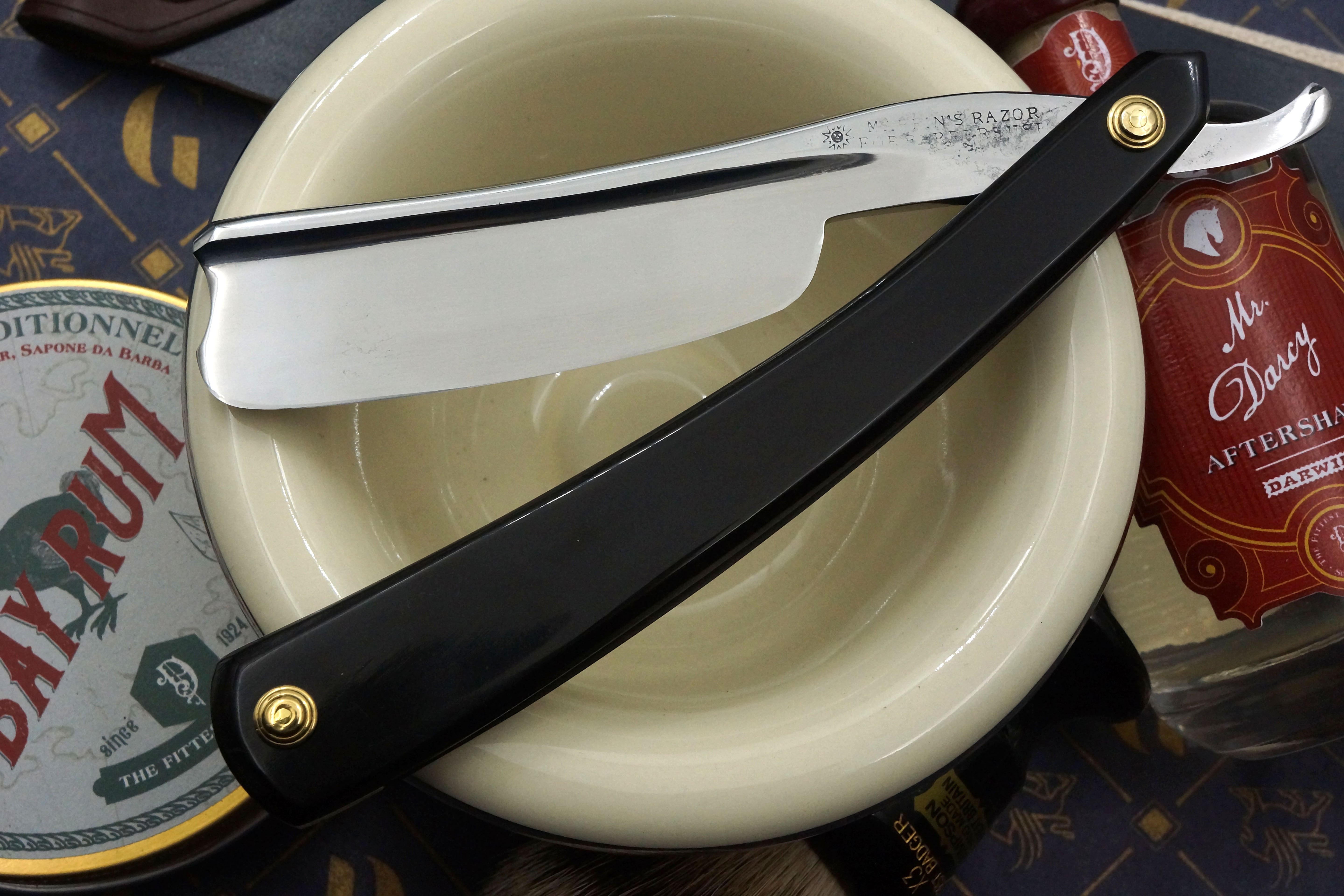 Wade &amp; Butcher „Für den Gebrauch beim Friseur“, 1 Zoll breite Klinge – Uncommon Rattler, vollständig restauriertes Rasiermesser mit Sonderanfertigungen – bereit zur Rasur