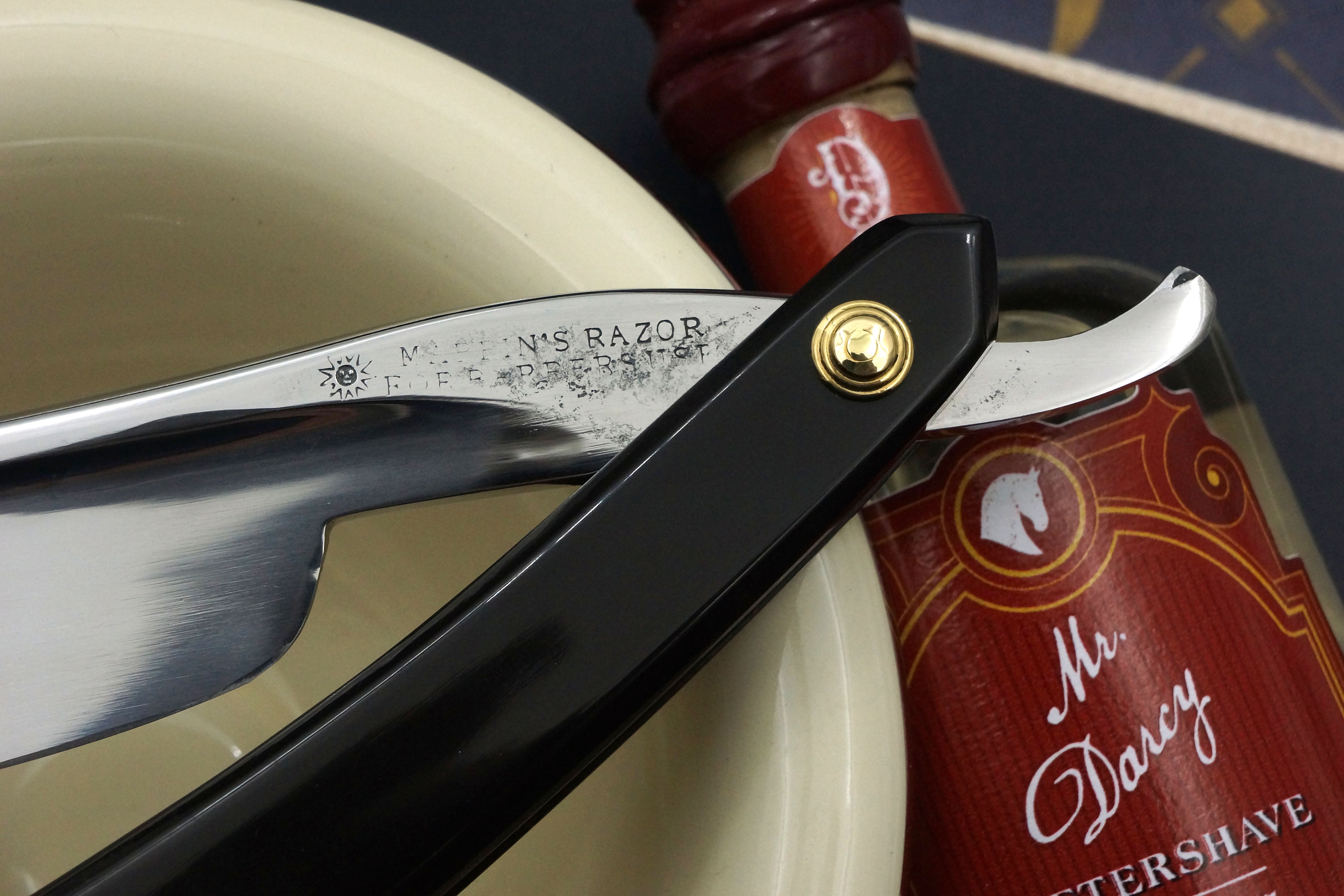 Wade &amp; Butcher „Für den Gebrauch beim Friseur“, 1 Zoll breite Klinge – Uncommon Rattler, vollständig restauriertes Rasiermesser mit Sonderanfertigungen – bereit zur Rasur