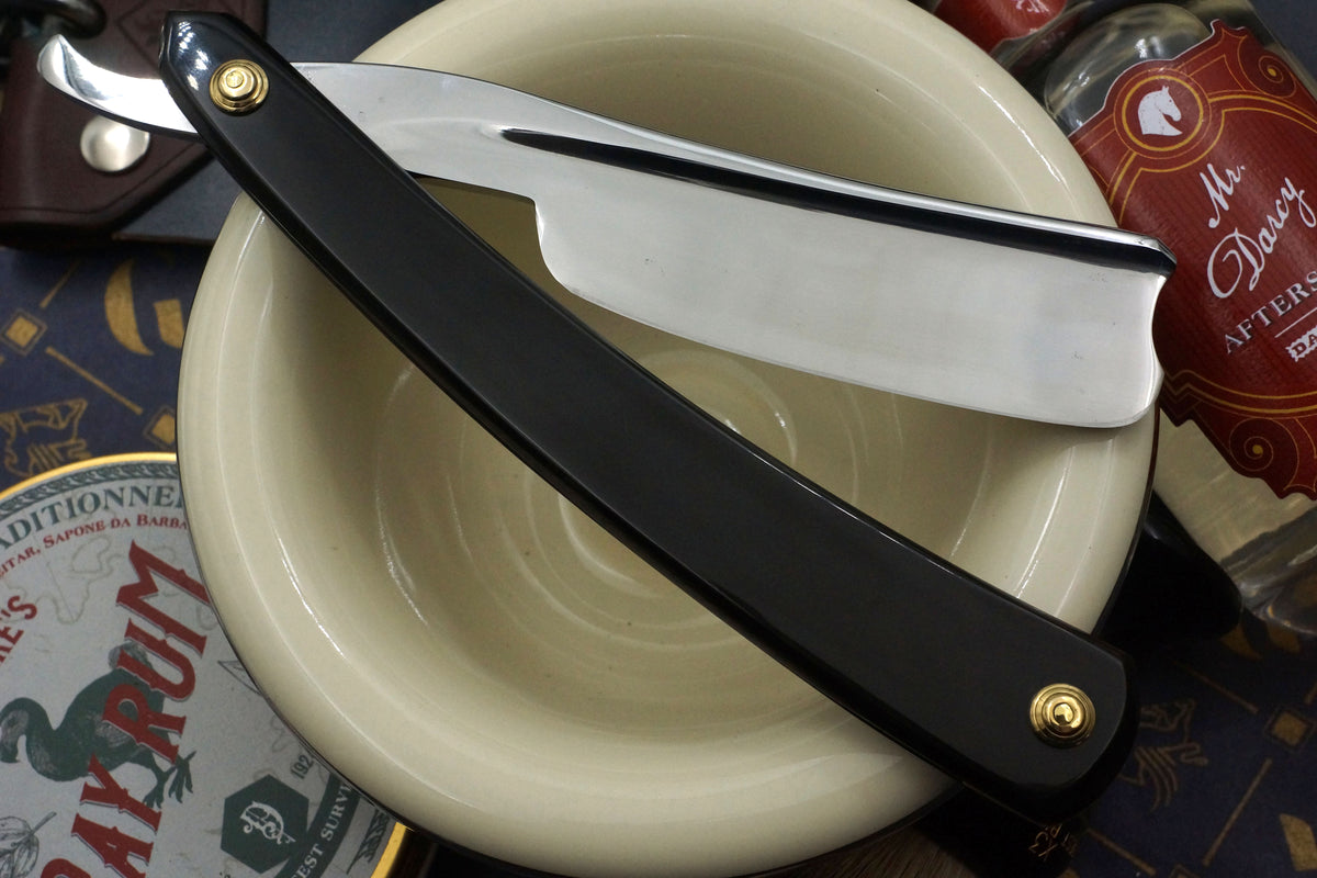 Wade &amp; Butcher „Für den Gebrauch beim Friseur“, 1 Zoll breite Klinge – Uncommon Rattler, vollständig restauriertes Rasiermesser mit Sonderanfertigungen – bereit zur Rasur