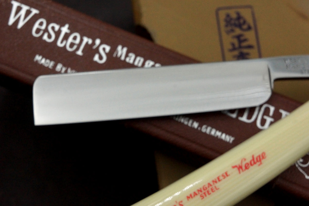 Wester Bros. "Manganese Wedge" - 5/8 Blade - Mint Vintage Solingen Straight Razor - Shave Ready