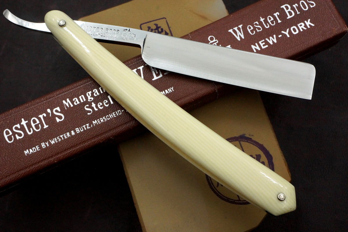 Wester Bros. "Manganese Wedge" - 5/8 Blade - Mint Vintage Solingen Straight Razor - Shave Ready