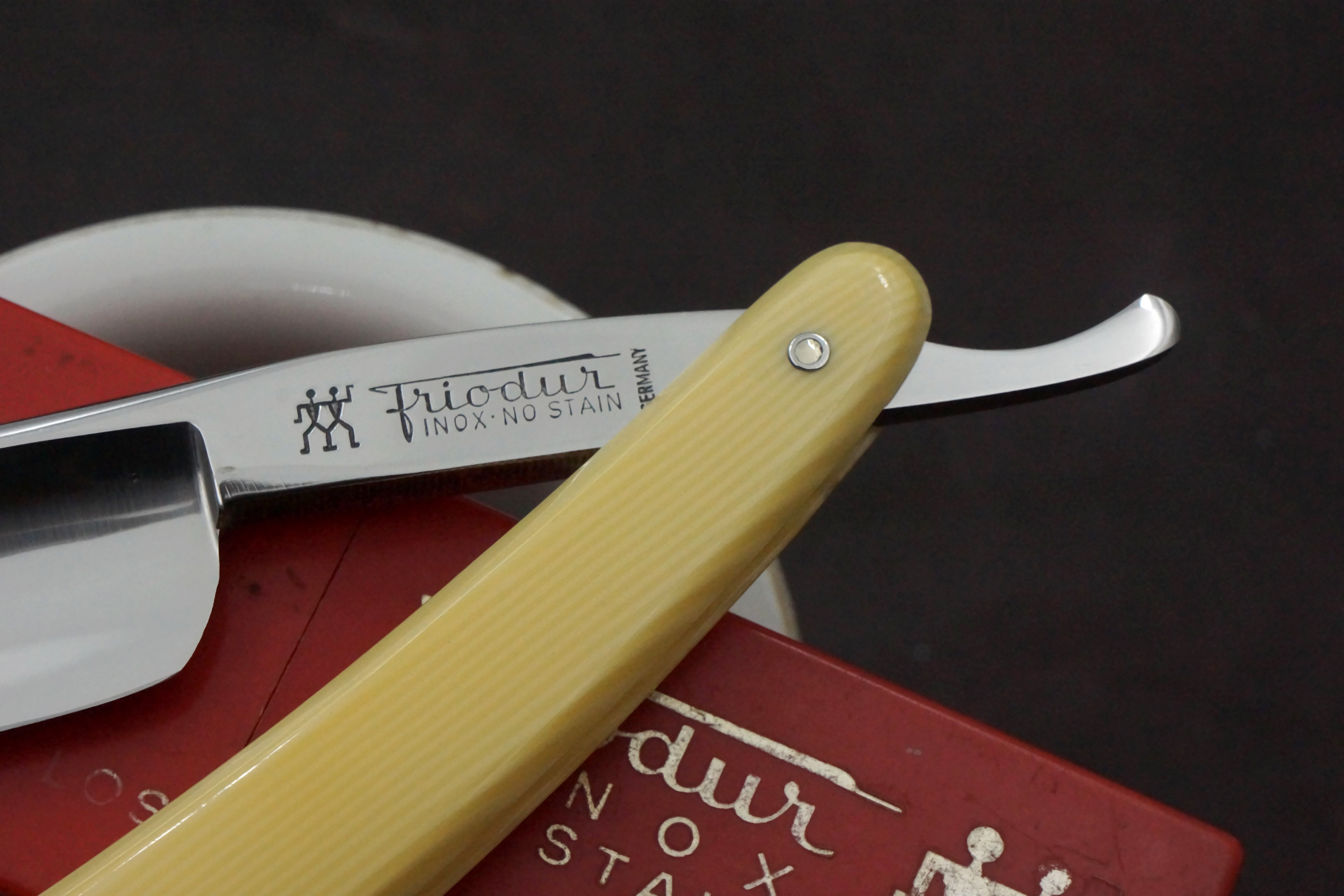 Henckels Friodur 7/8 No. 17 - Restored Full Hollow - Solingen Stainless Straight Razor - Shave Ready