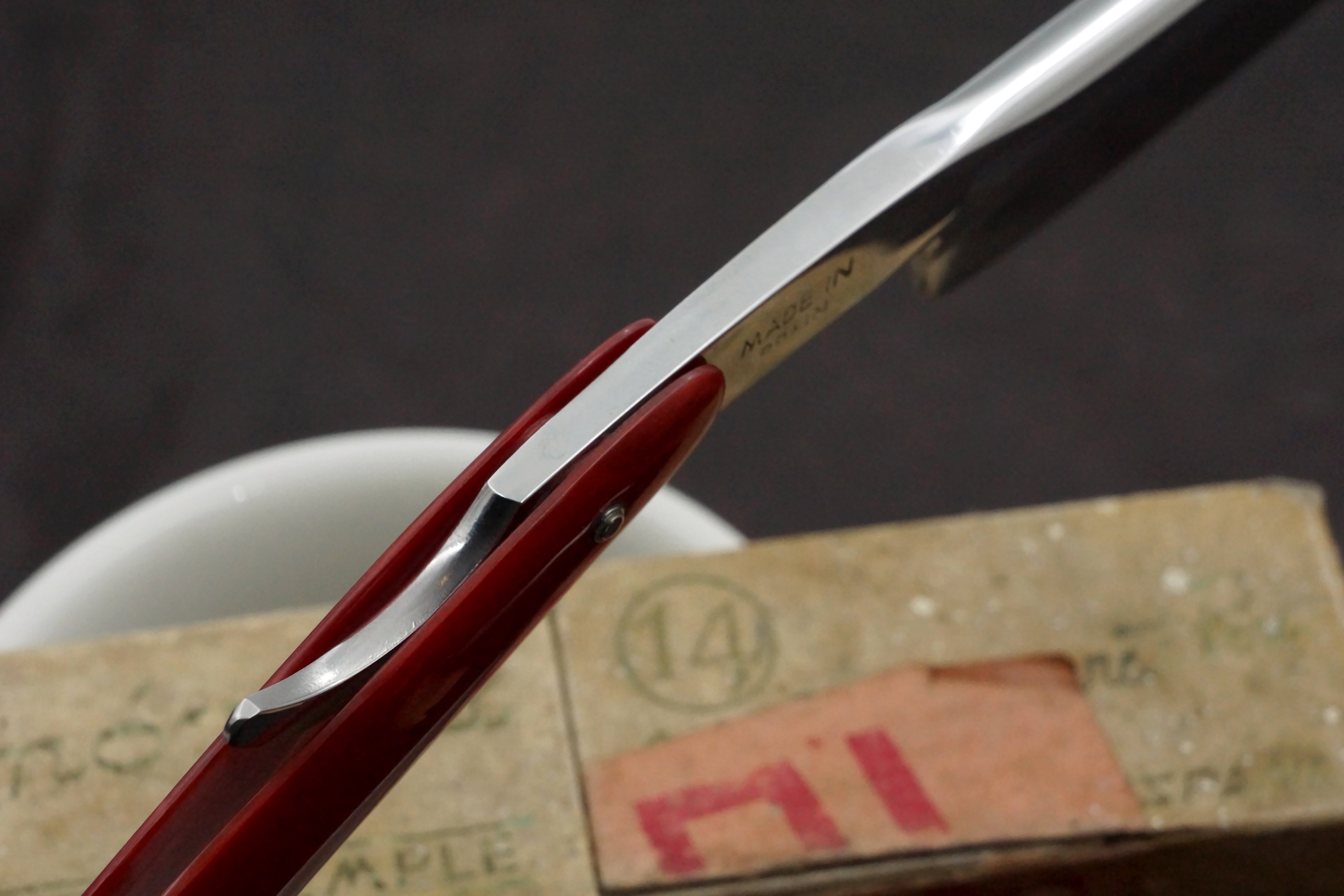 Filarmonica JMP Doble Temple No. 14 15/16" Full Hollow Blade - Excellent Vintage Spanish Straight Razor - Shave Ready