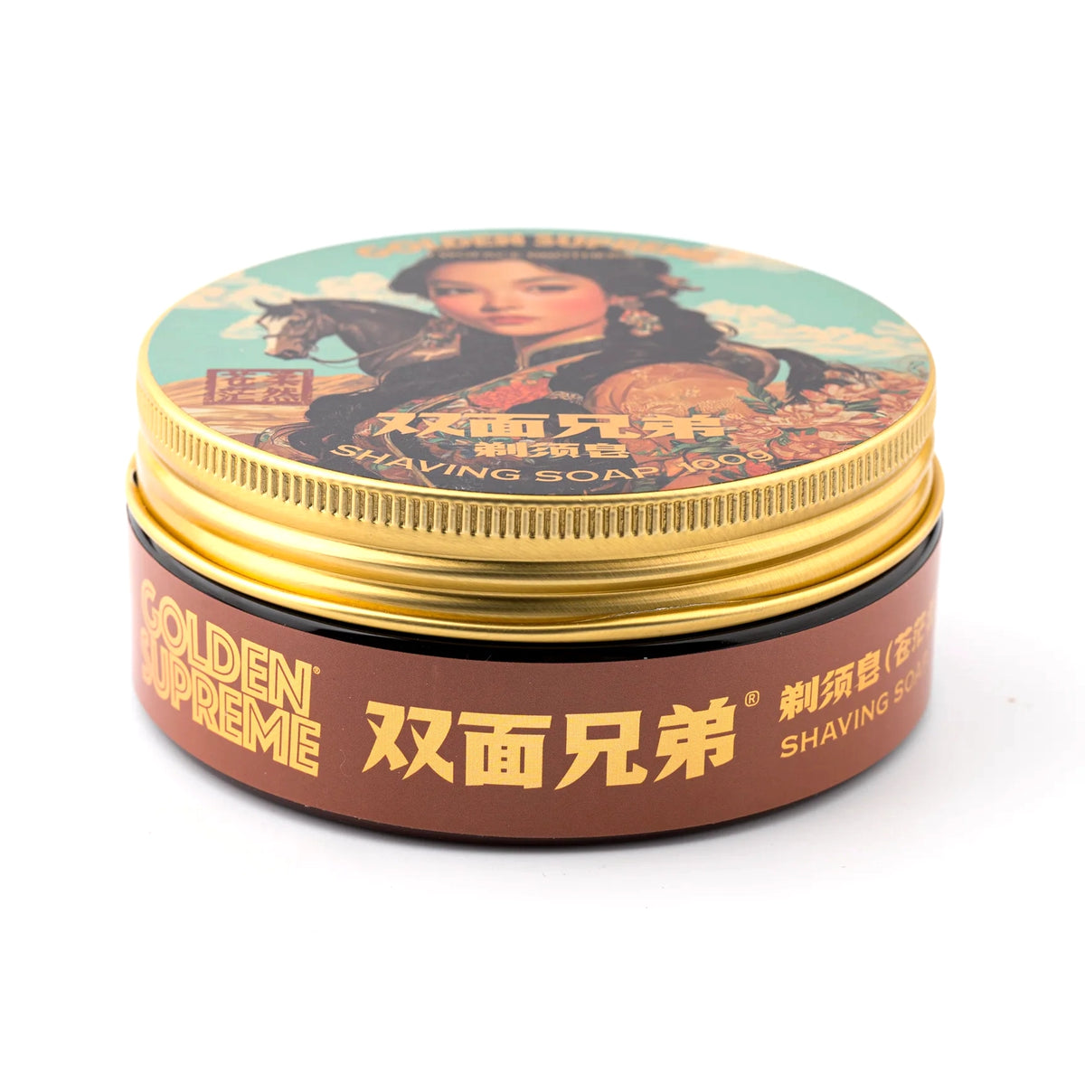 Twoface Brothers - Golden Supreme Vast & Soft Shaving Soap (3.54oz / 100g)
