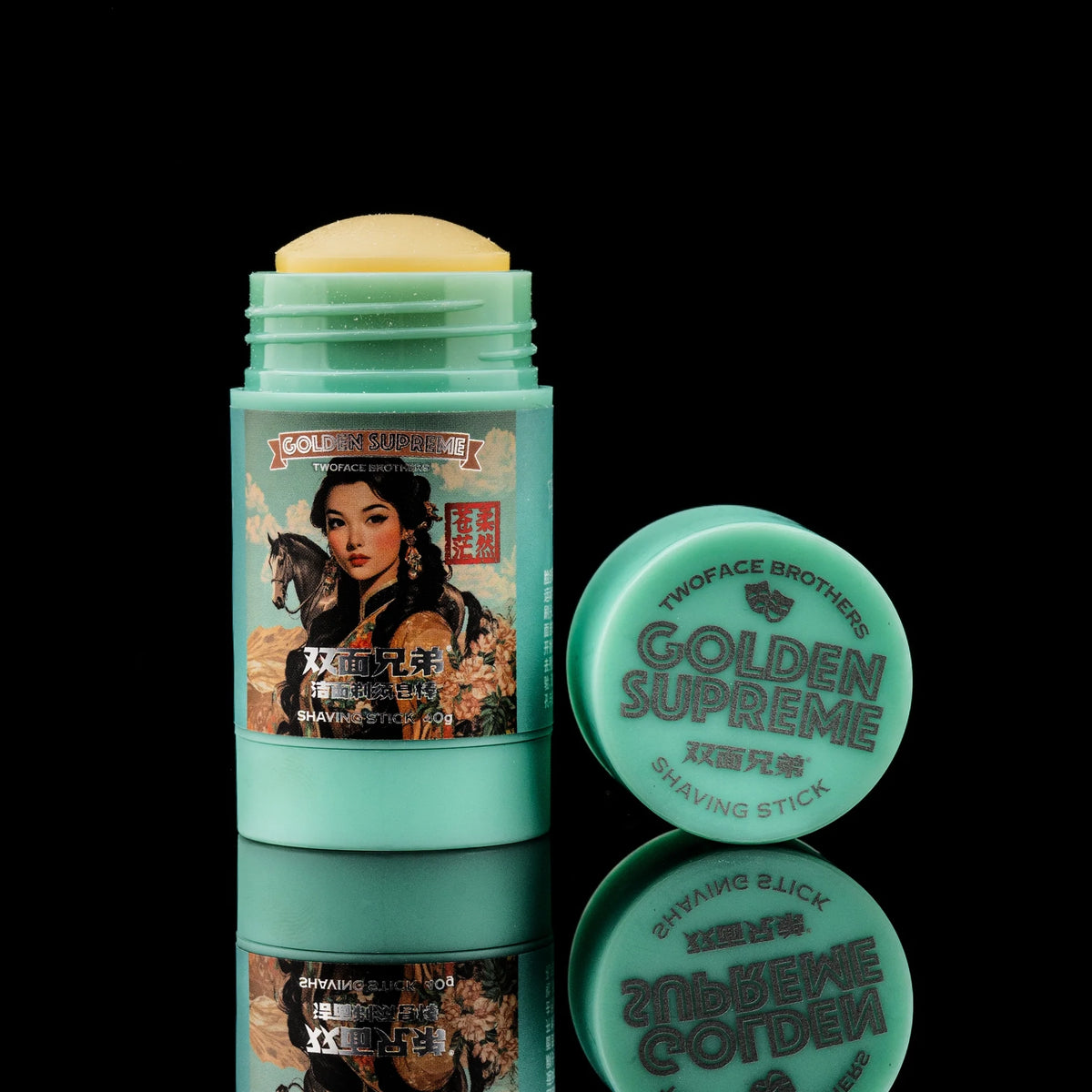Twoface Brothers - Golden Supreme Vast & Soft Shaving Soap Stick (1.5oz / 40g)