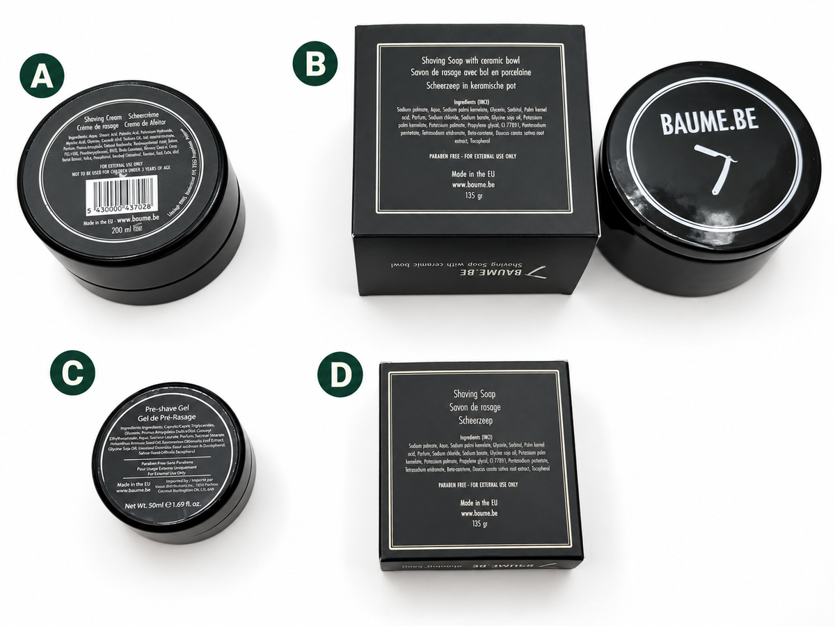 BAUME.BE Shaving Products - Unused Collector’s Estate Stock - Choose Your Item