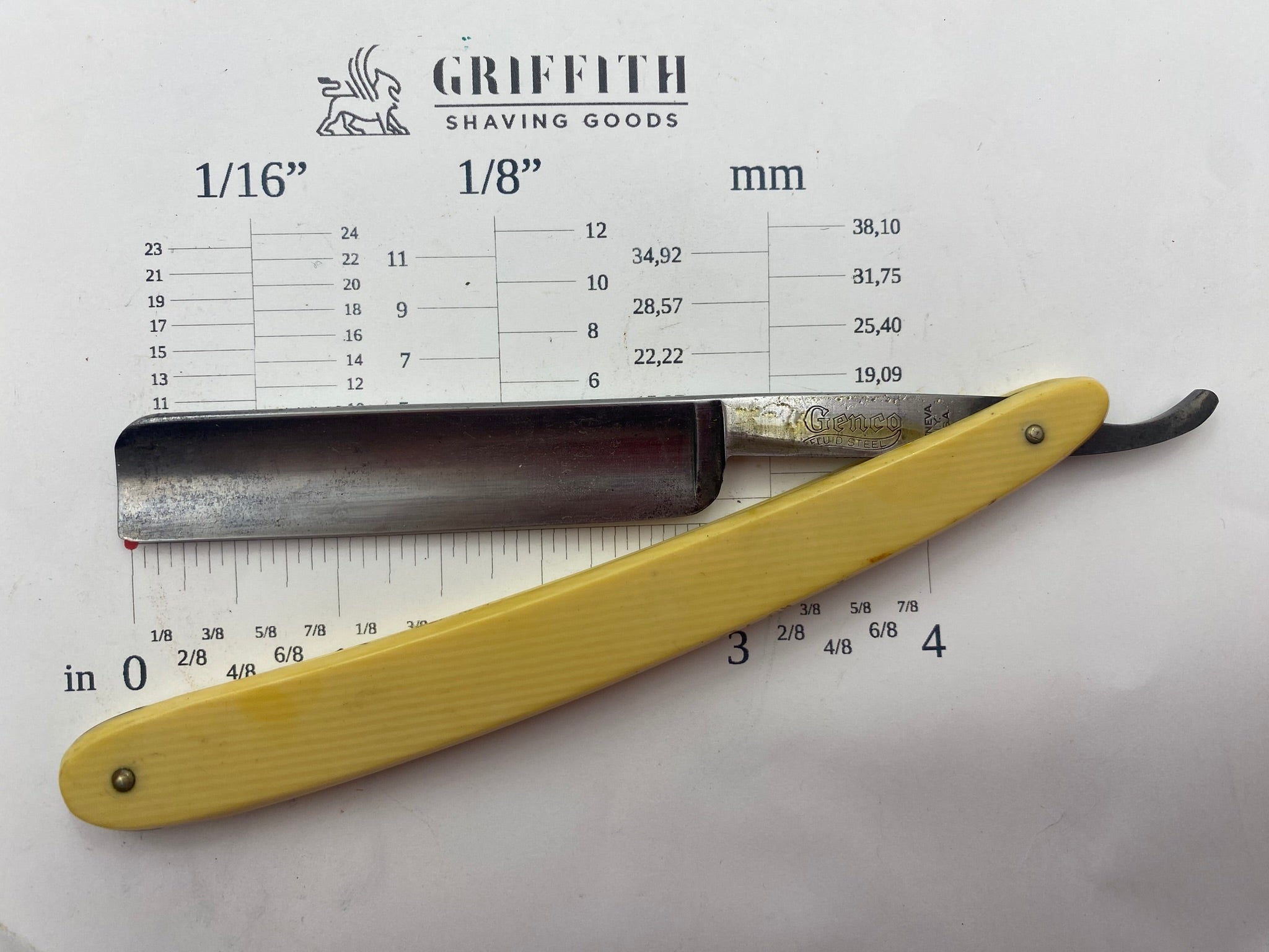 Vintage Genco Fluid Steel Razor for Restoration