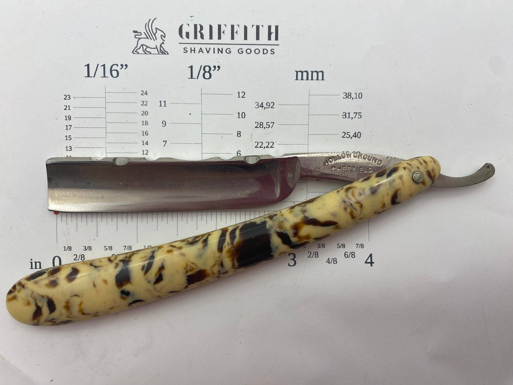 Vintage Hollow Ground Sheffield Razor for Restoration