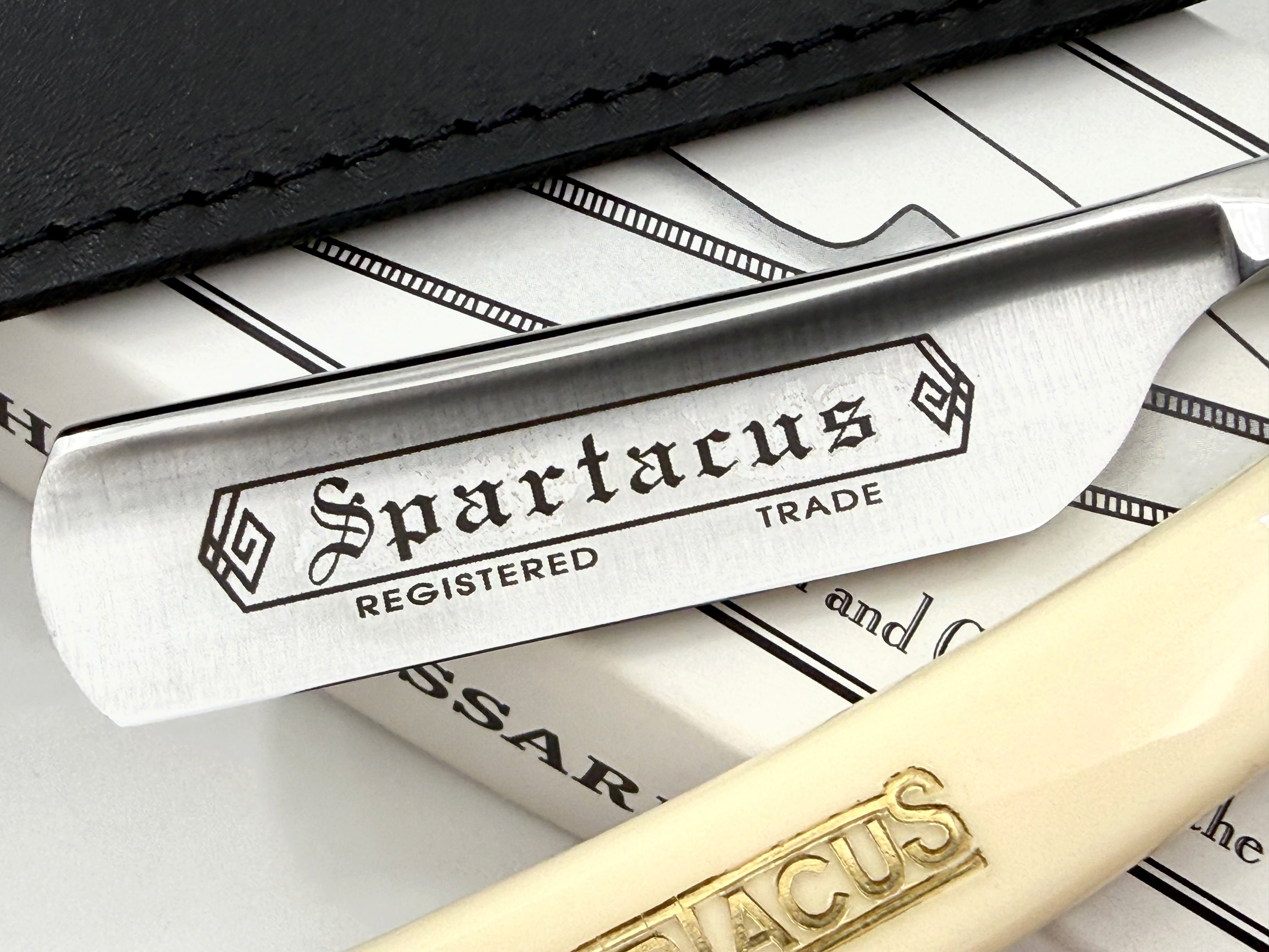 Thiers Issard 5/8 "Spartacus" Etch - Spartacus Scales - Full Hollow Straight Razor
