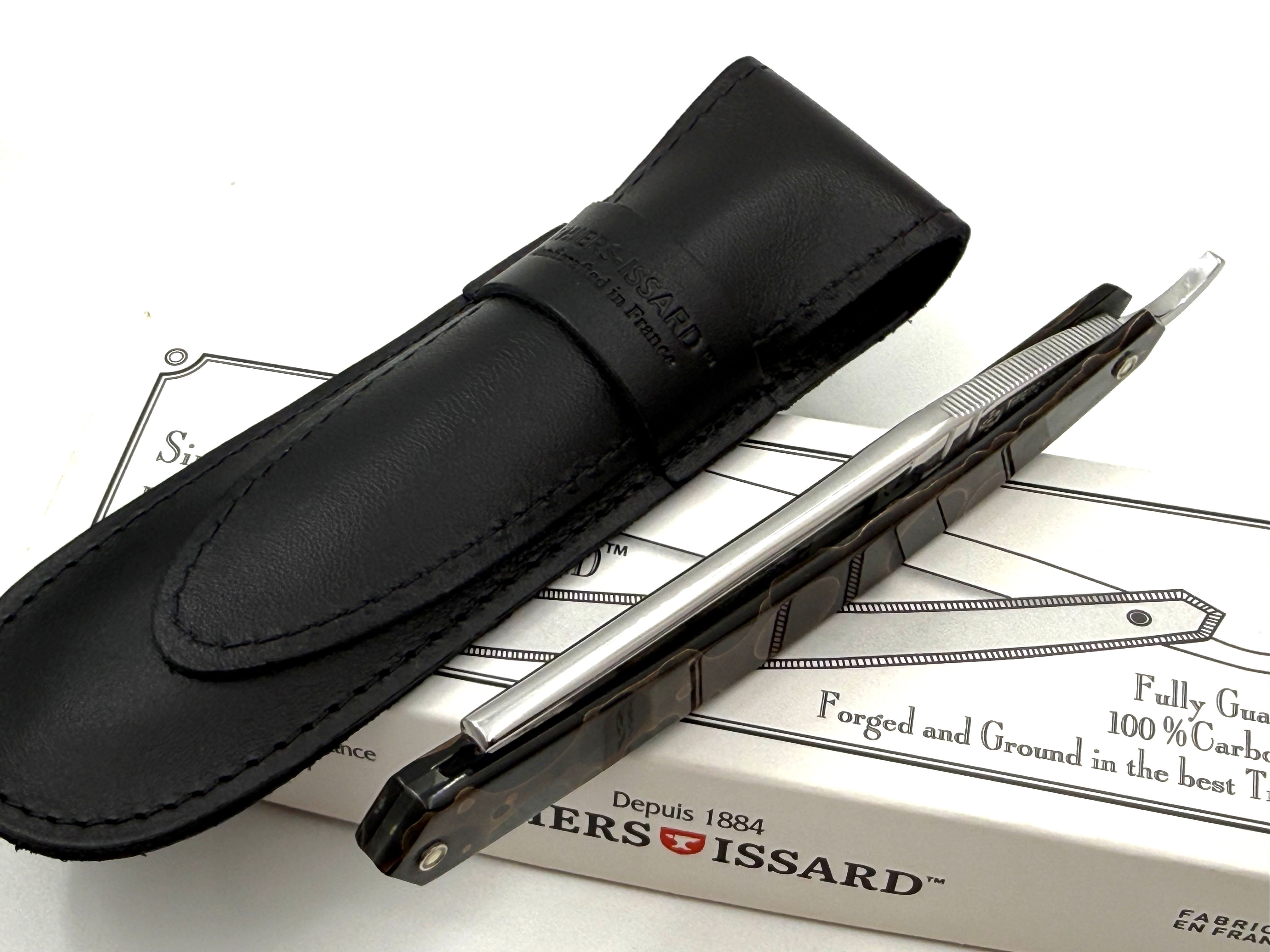 Thiers Issard 6/8 "Roi Soleil" Etch - Composite Moon Scales - Full Hollow Straight Razor