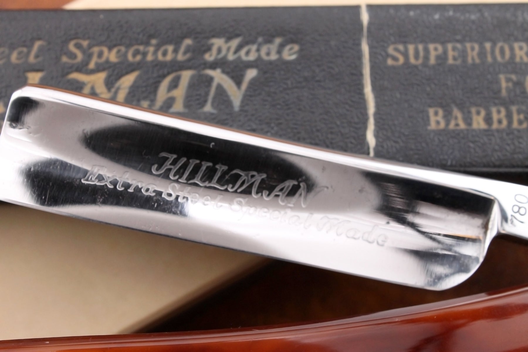Hillman 780 6/8 Full Hollow Blade Fully Restored- Vintage Japanese Straight Razor - Shave Ready