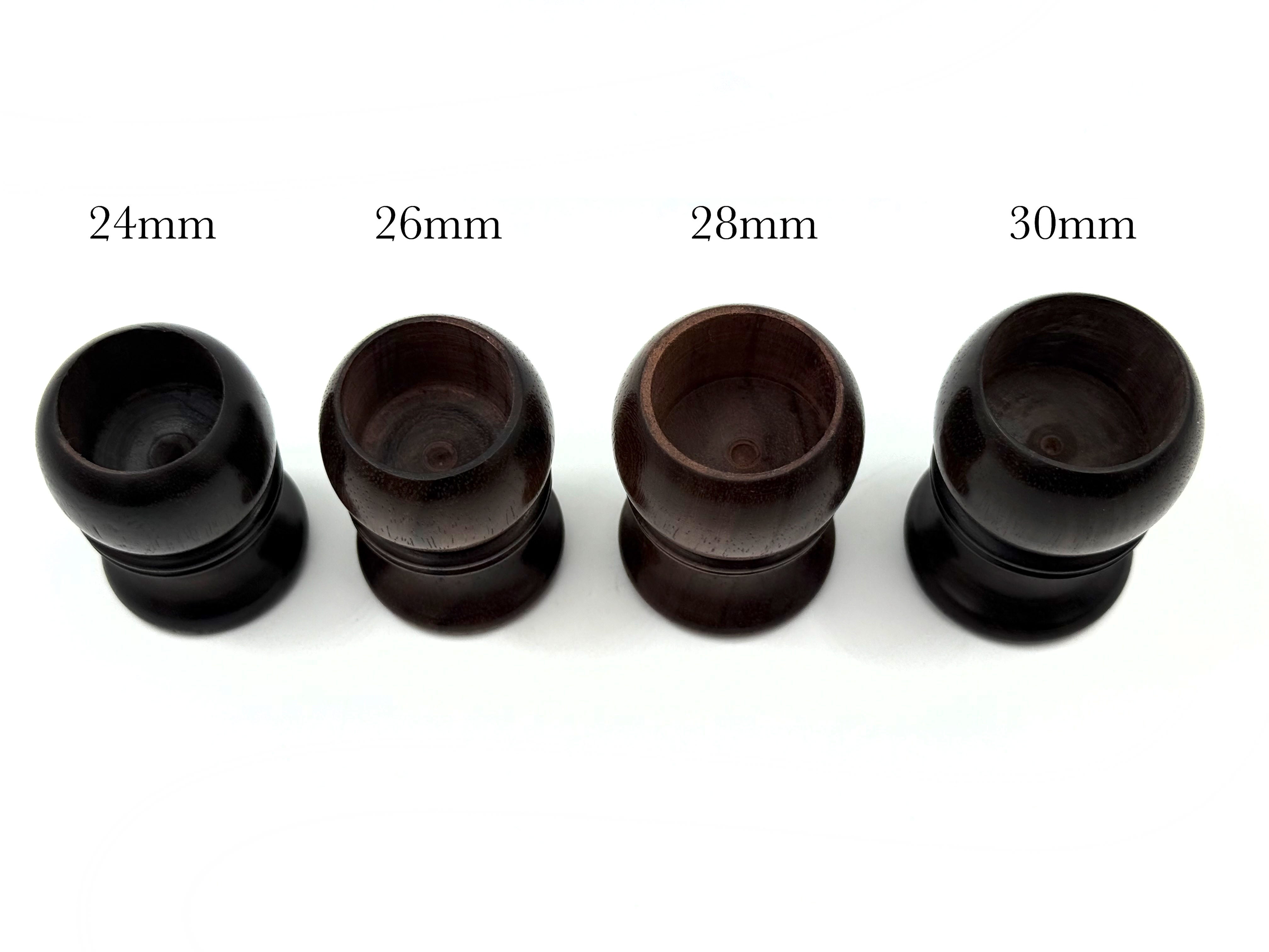 Rosewood Shaving Brush Handles - for 24mm, 26mm, 28mm or 30mm knots
