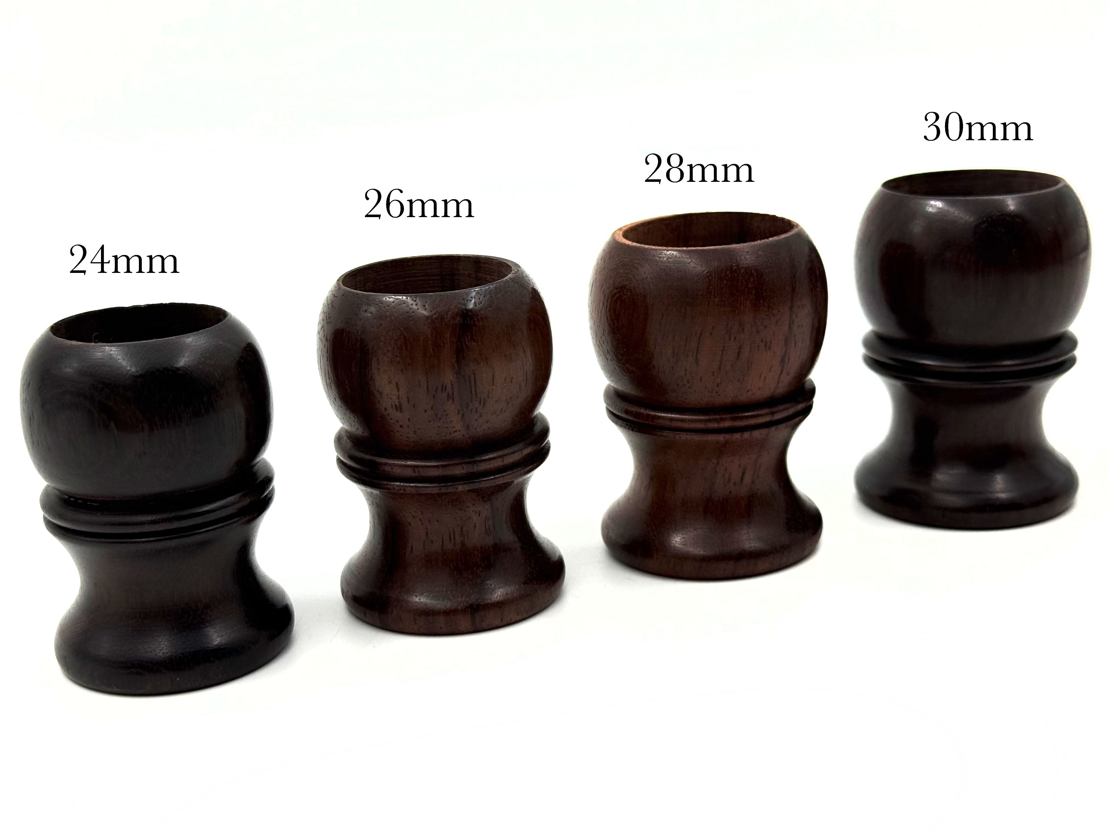 Rosewood Shaving Brush Handles - for 24mm, 26mm, 28mm or 30mm knots