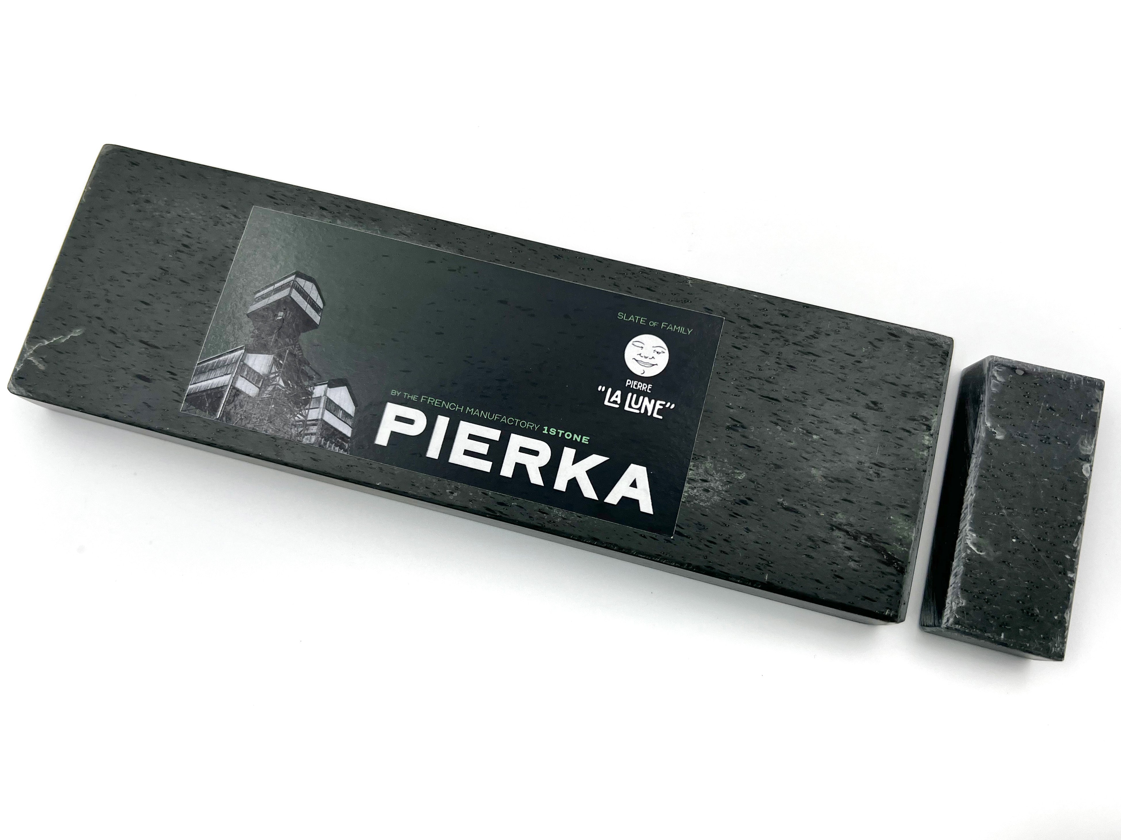Pierka - 200x60mm (8x2.25") -French Fine Finishing Razor Hone Sharpening Stone with Slurry Stone