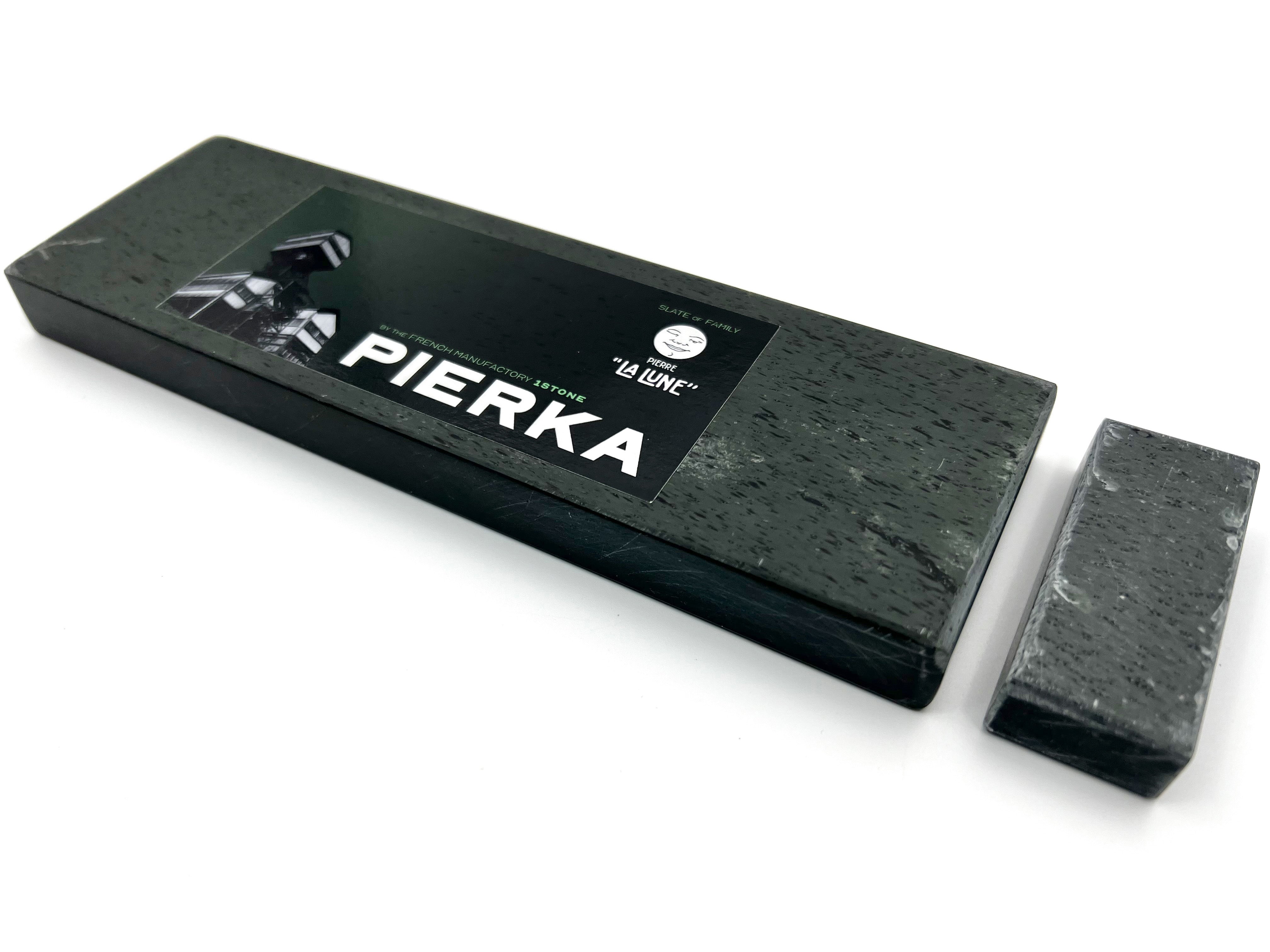 Pierka - 200x60mm (8x2.25") -French Fine Finishing Razor Hone Sharpening Stone with Slurry Stone
