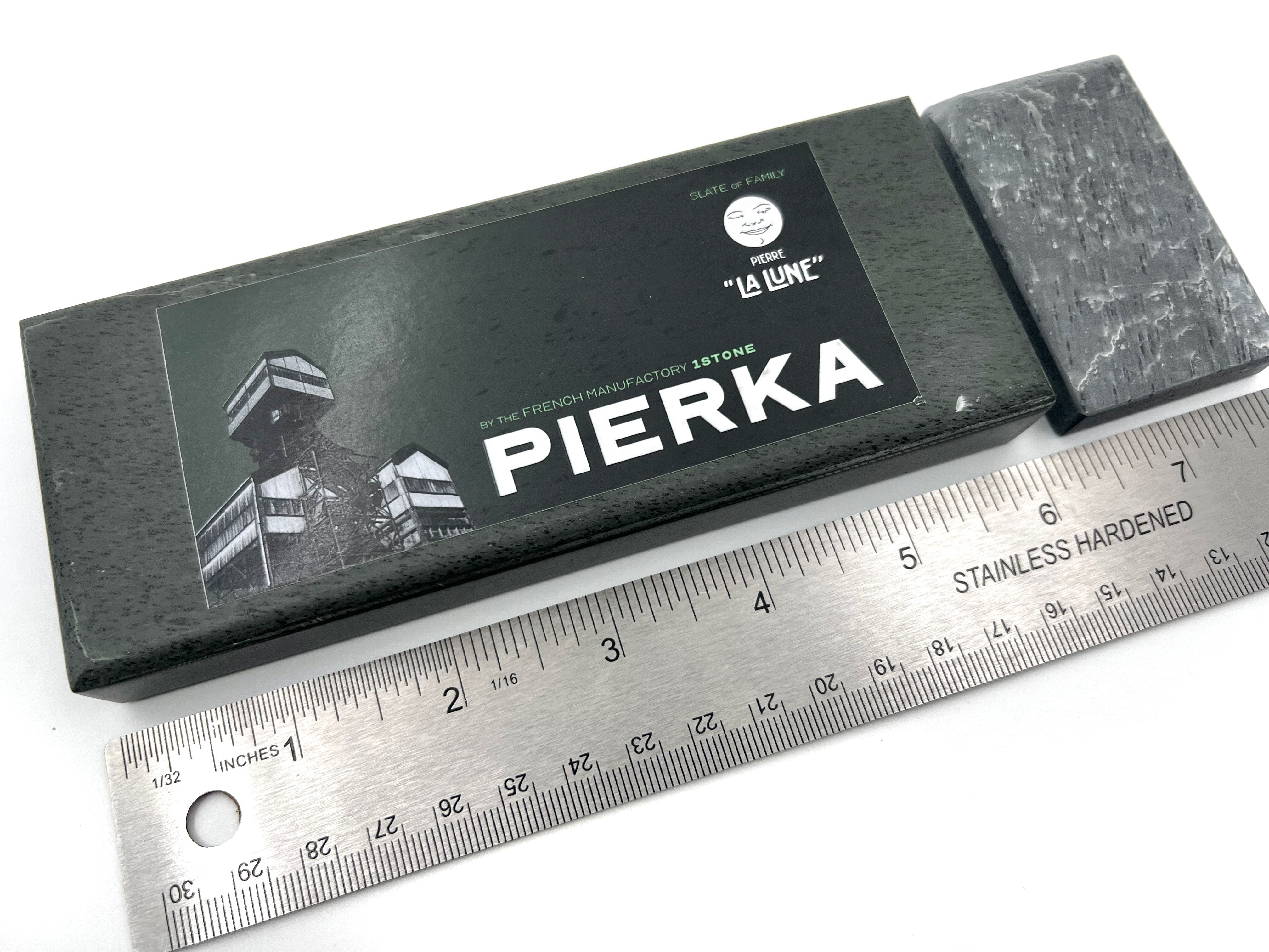 Pierka - 150x60mm (6x2.25") -French Fine Finishing Razor Hone Sharpening Stone with Slurry Stone