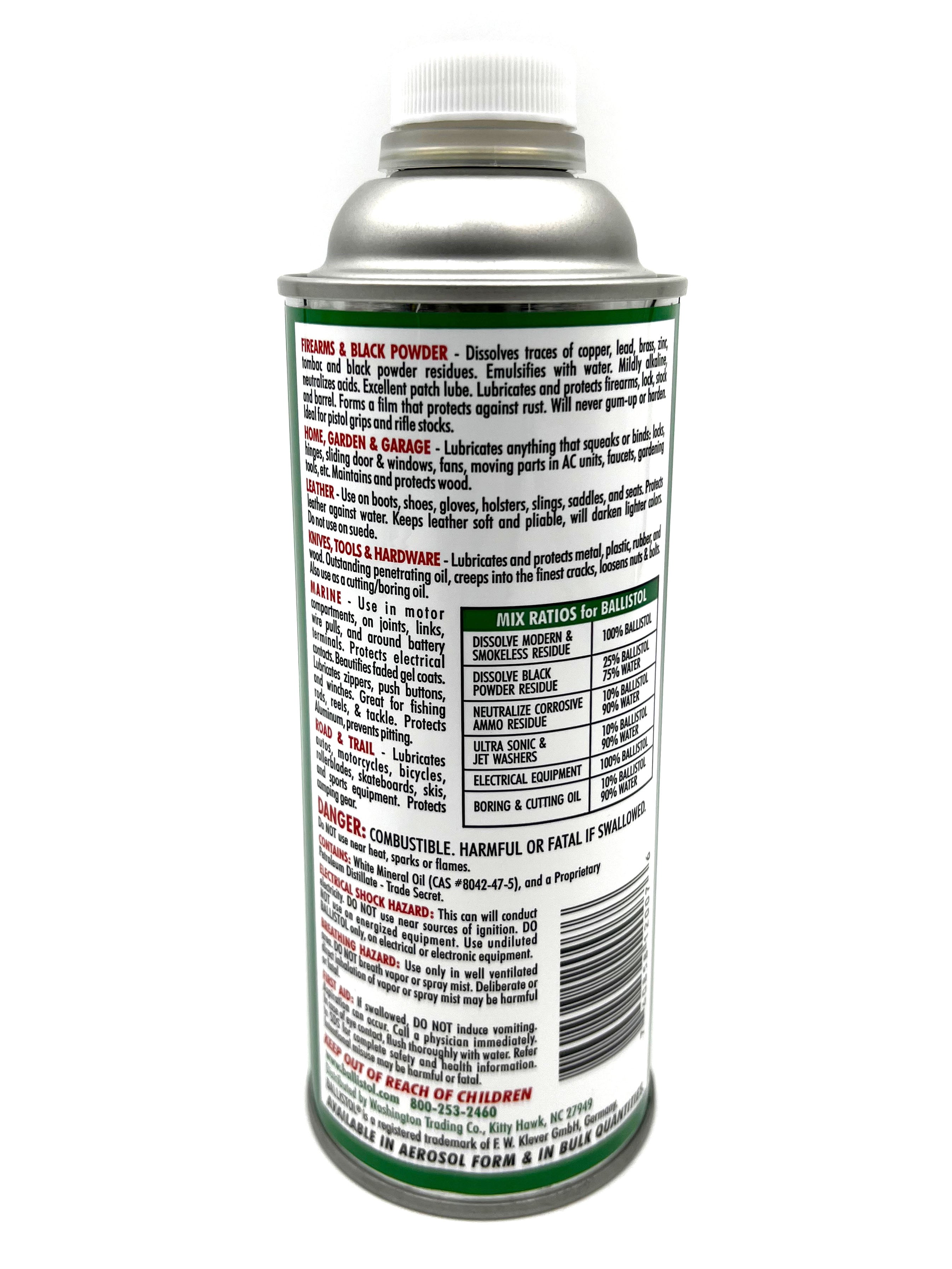 Ballistol Multi-Purpose Oil - Cleans, Lubricates & Protects - 16 fl. oz. Liquid (non-aerosol) Can