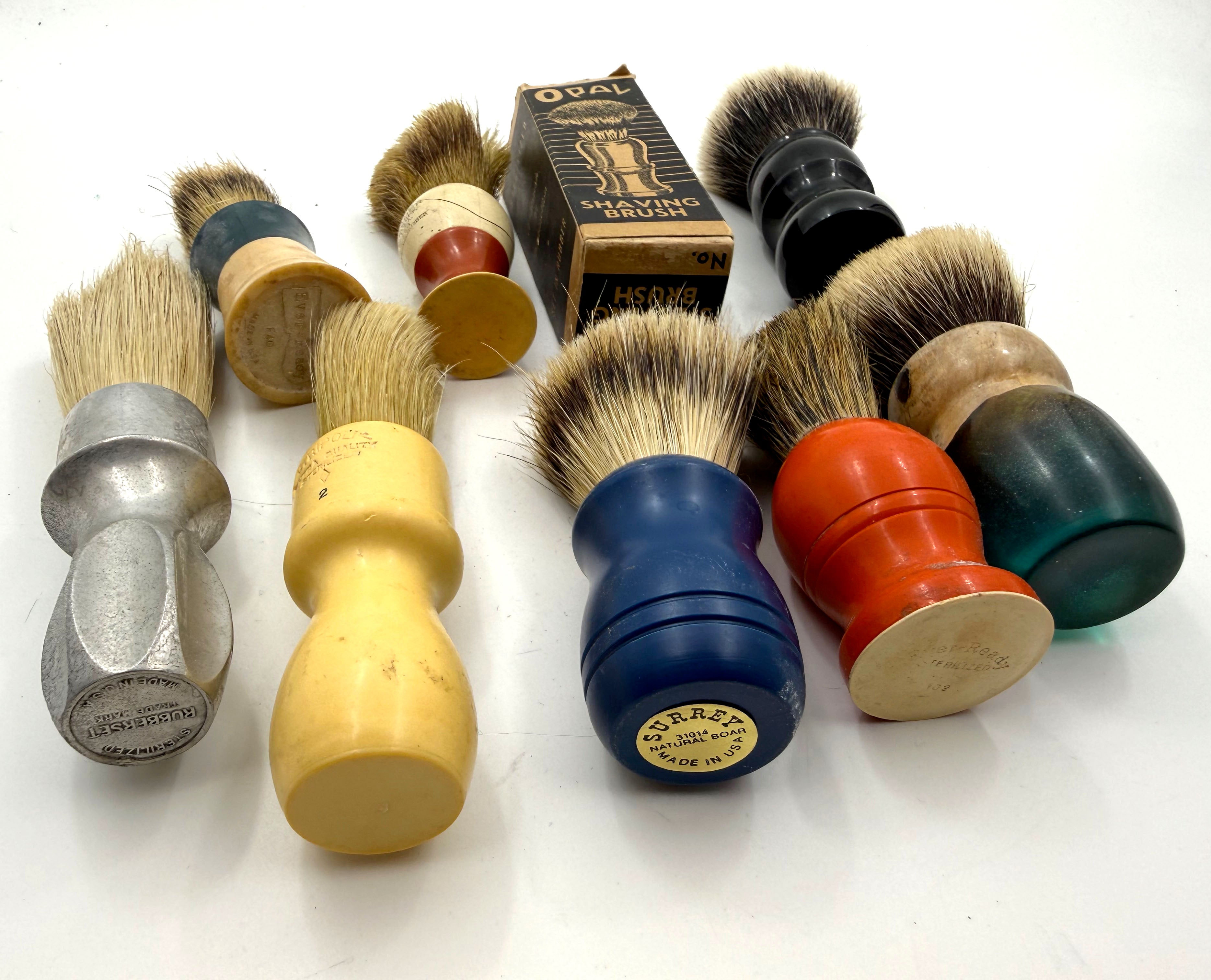 Vintage Lot of Shaving Brushes, as pictured #1