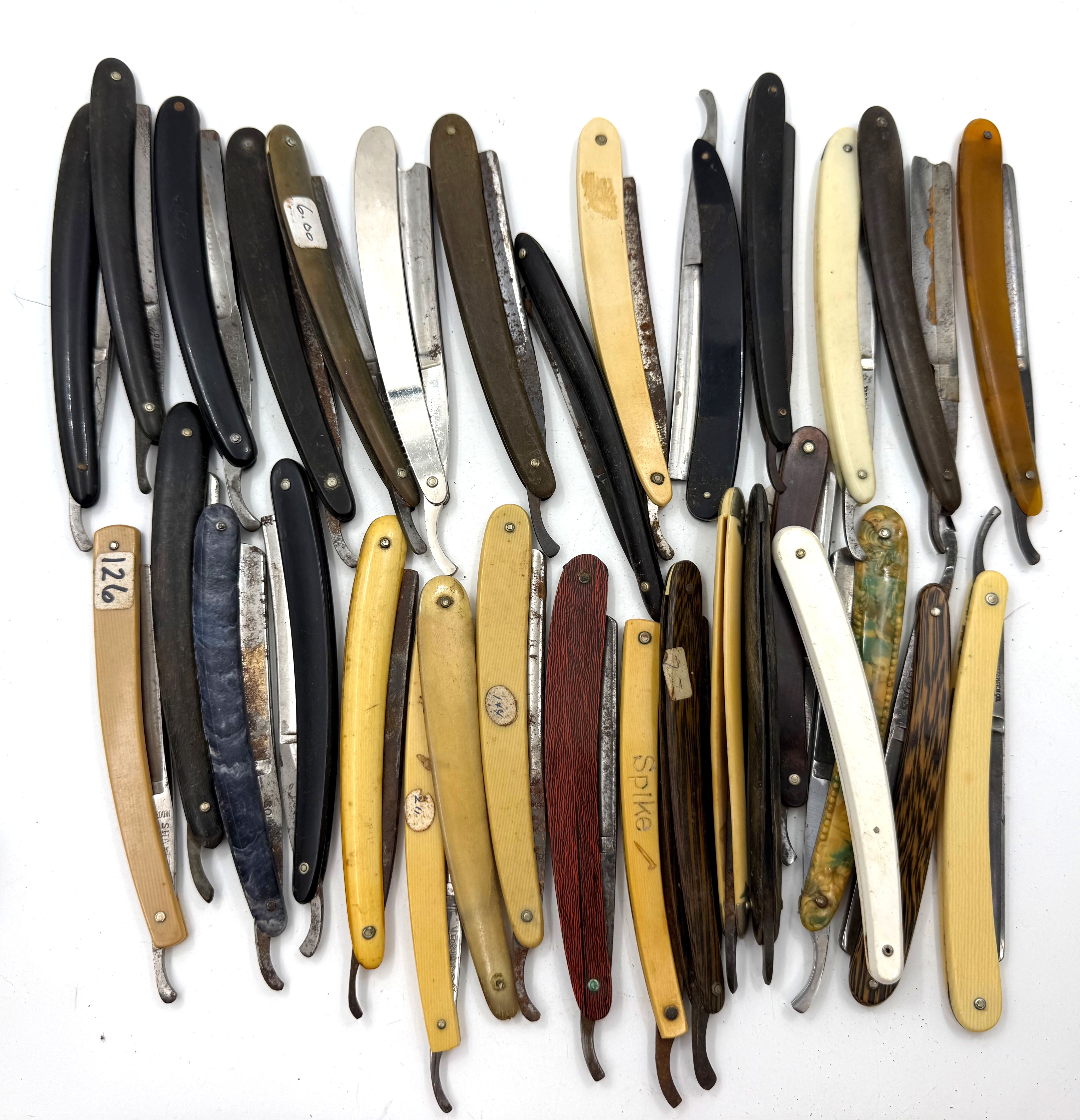 Lot of Vintage Straight Razor Scales and Parts #3