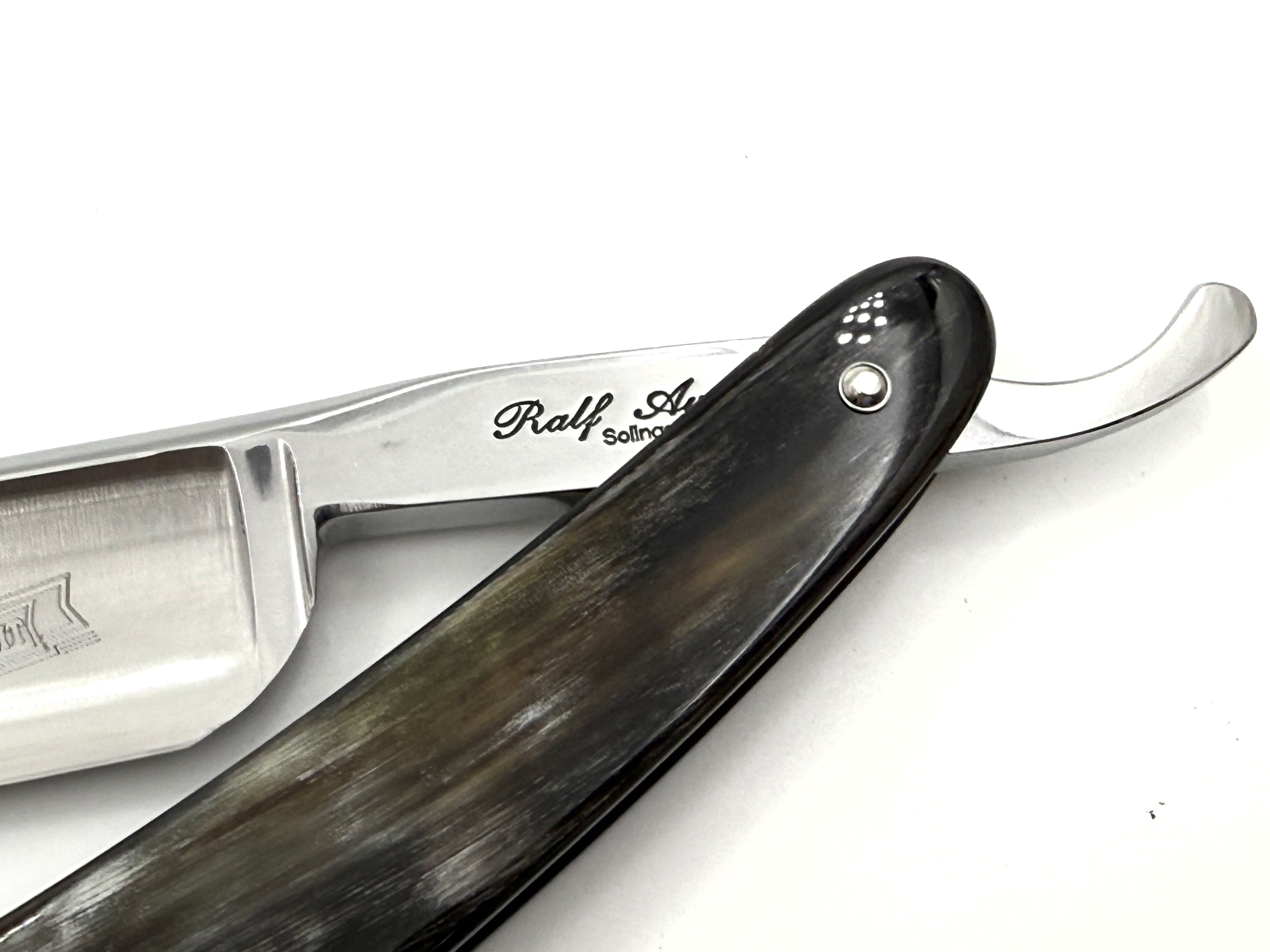 Rasoir droit Boker Lounge-Bar 6/8 avec écailles de coquillages Full Hollow Solingen