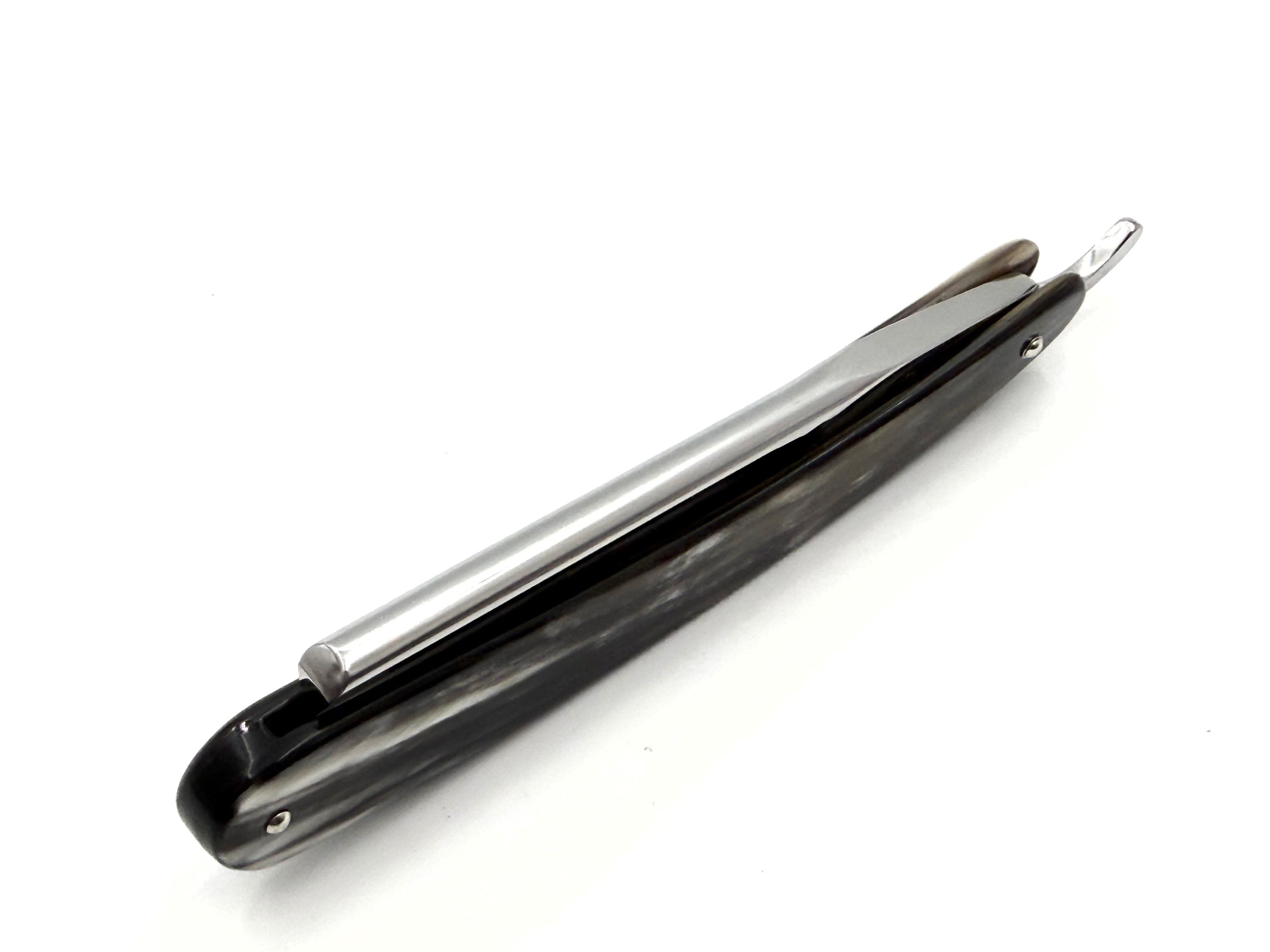 Rasoir droit Boker Lounge-Bar 6/8 avec écailles de coquillages Full Hollow Solingen
