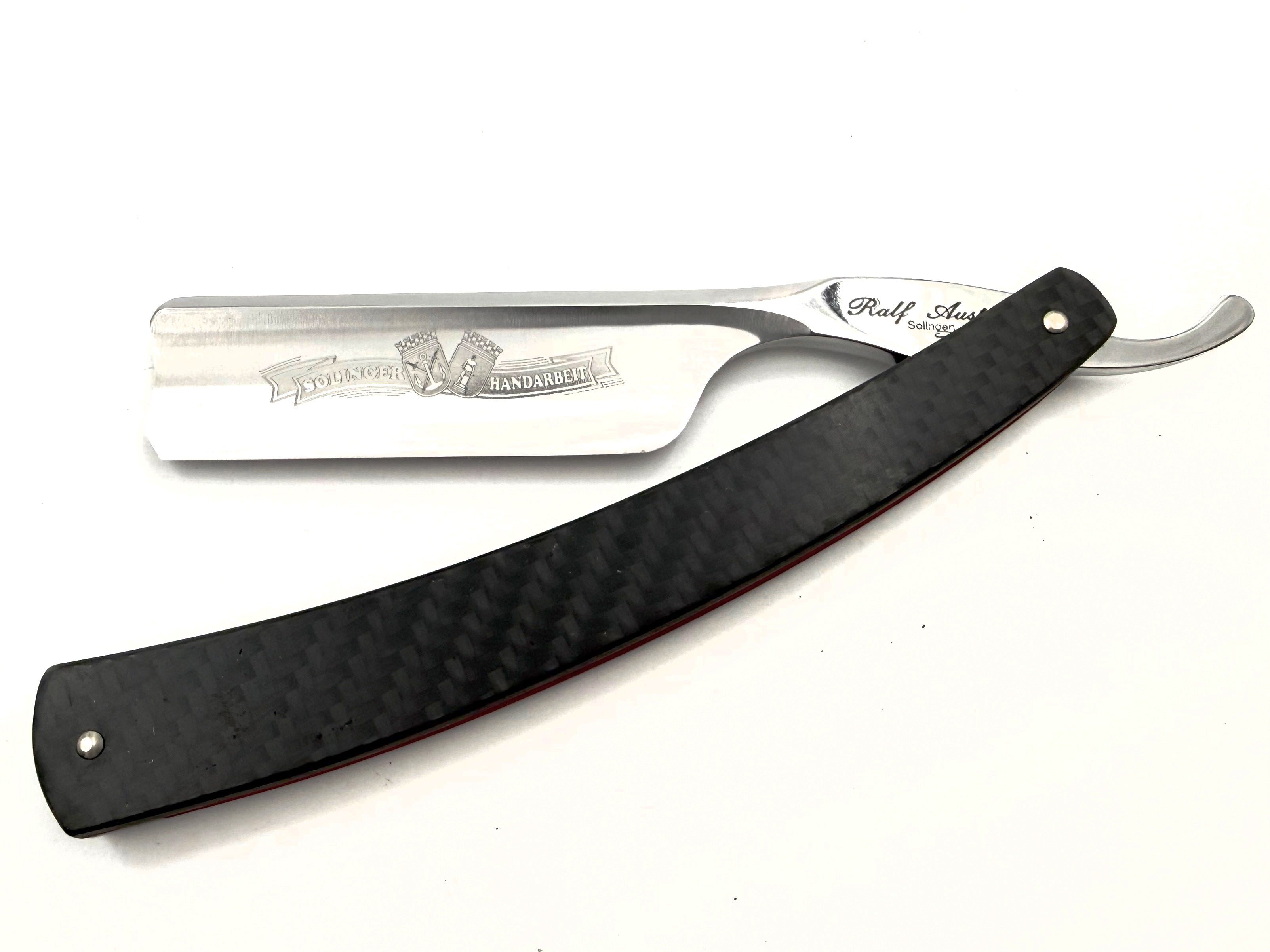 Rasoir droit Boker Lounge-Bar 6/8 avec écailles de coquillages Full Hollow Solingen