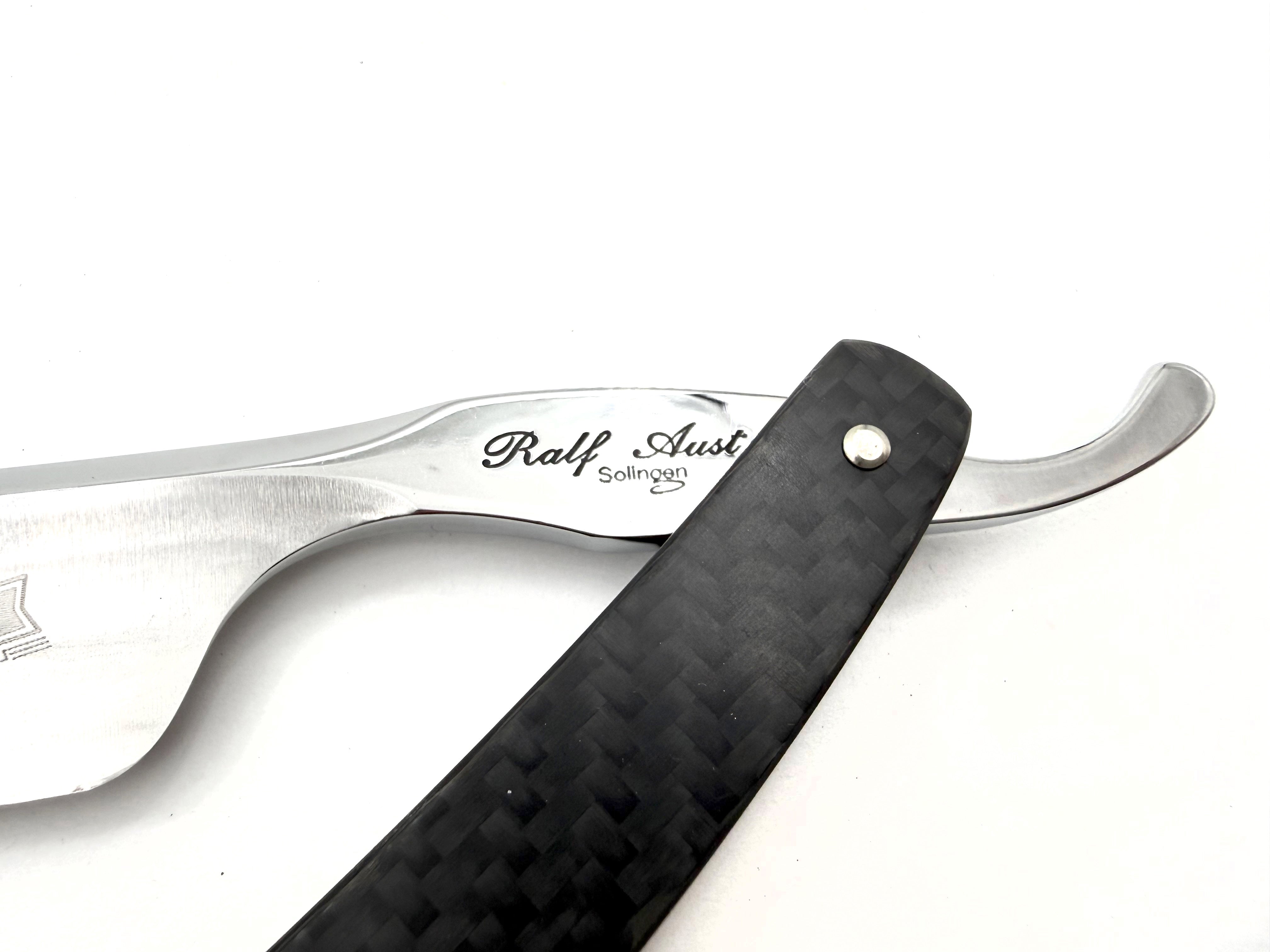 Rasoir droit Boker Lounge-Bar 6/8 avec écailles de coquillages Full Hollow Solingen