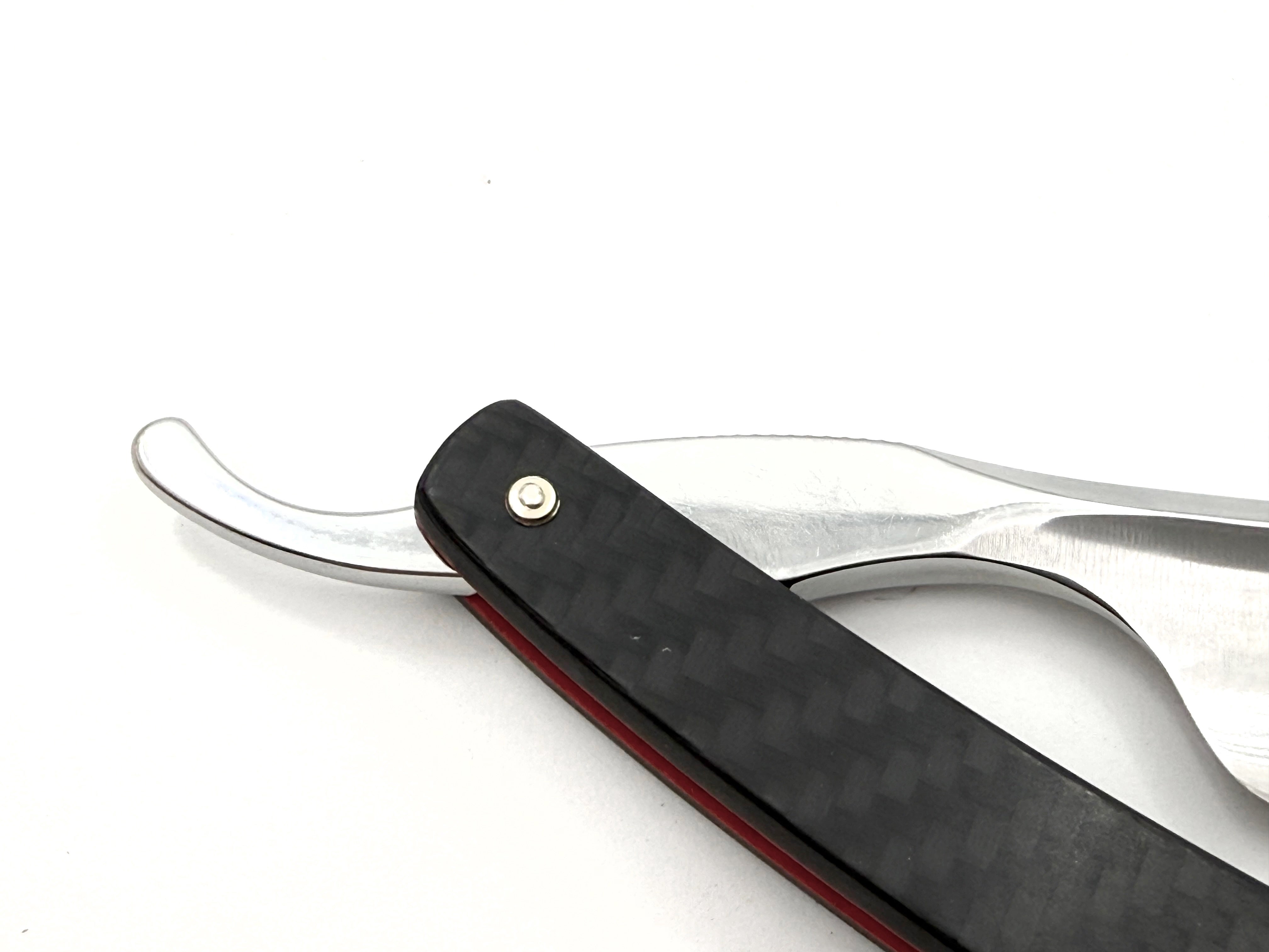 Rasoir droit Boker Lounge-Bar 6/8 avec écailles de coquillages Full Hollow Solingen