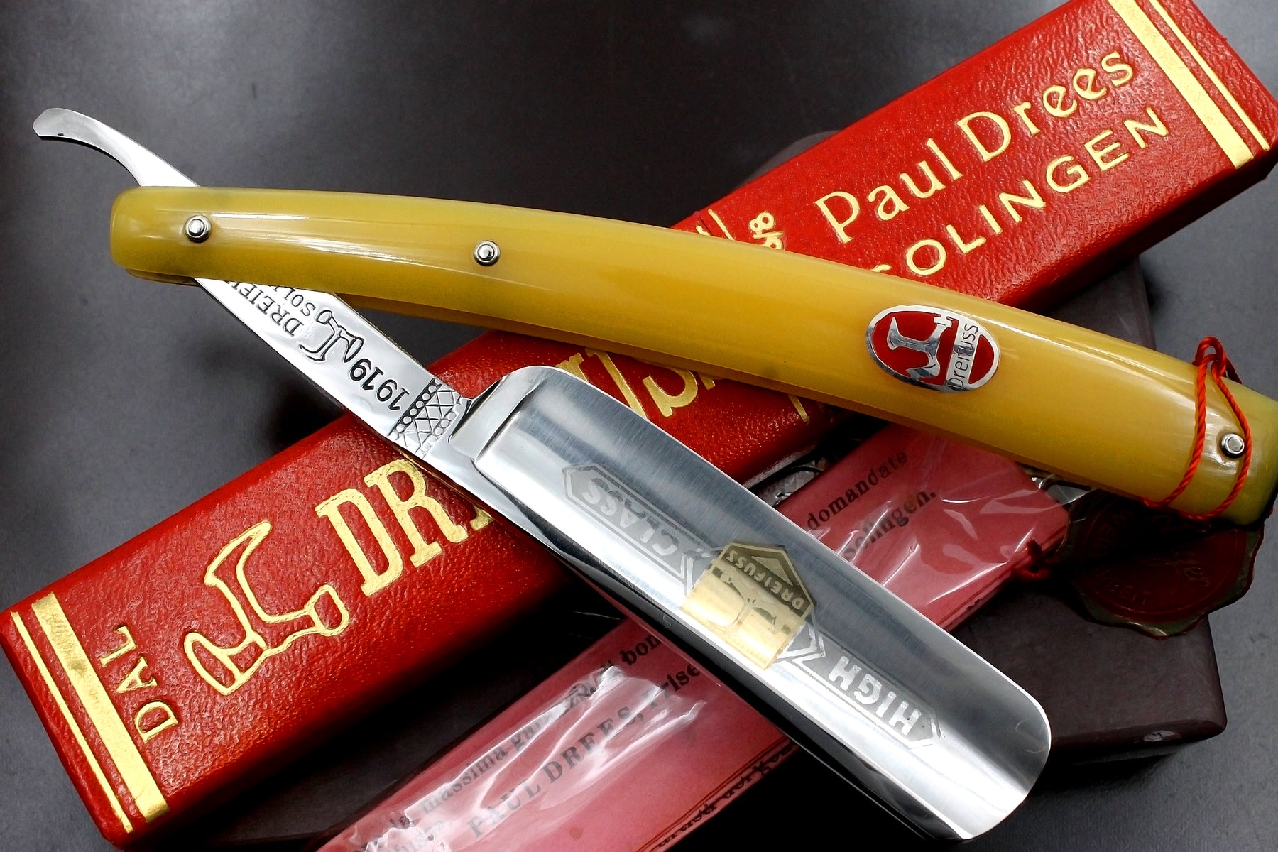 Paul Drees Dreifuss No.925 Pristine NOS 13/16 Full Hollow Blade - Vintage Solingen Straight Razor - Shave Ready