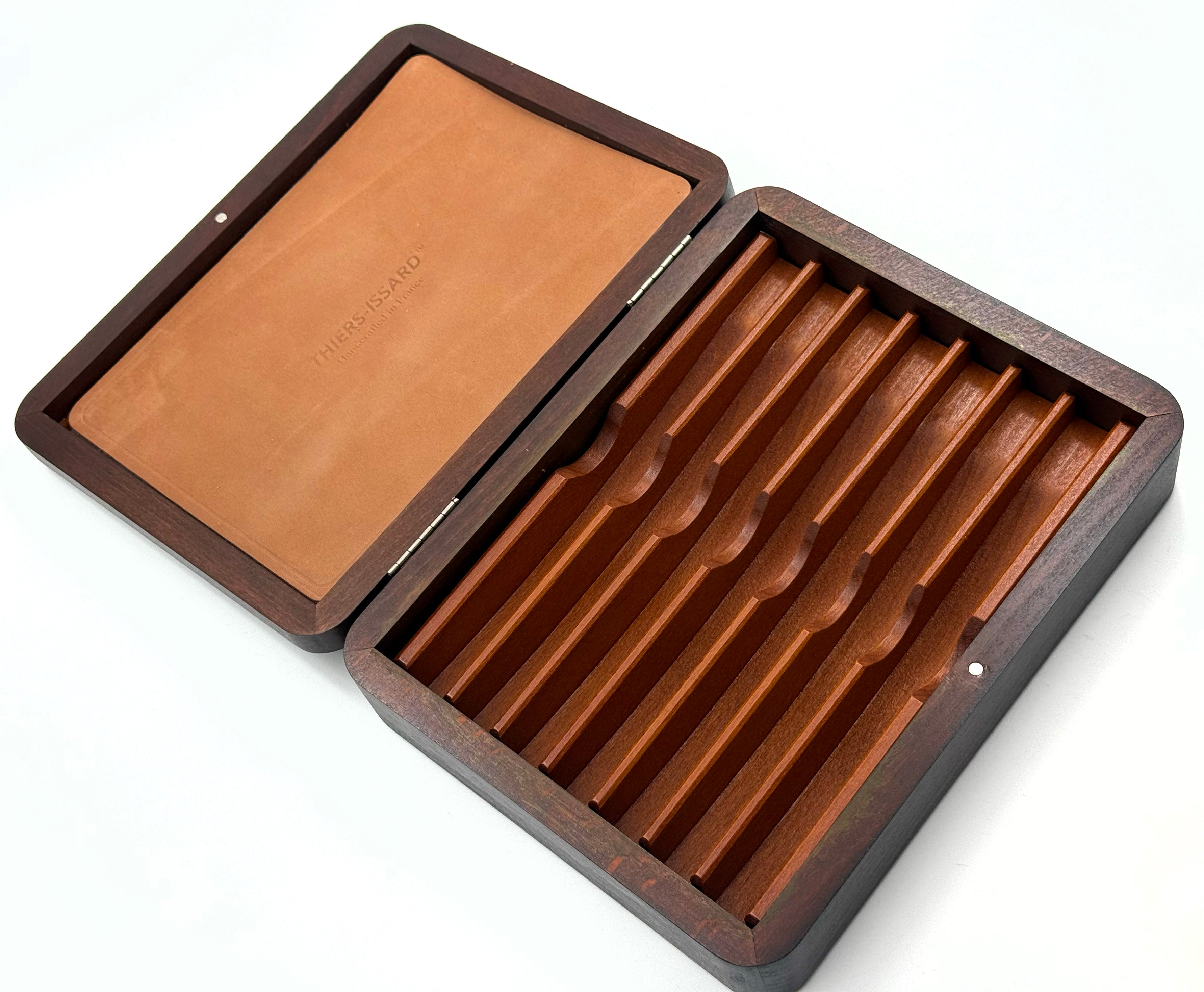Thiers Issard Wooden Presentation / Storage Case for 7 Straight Razors