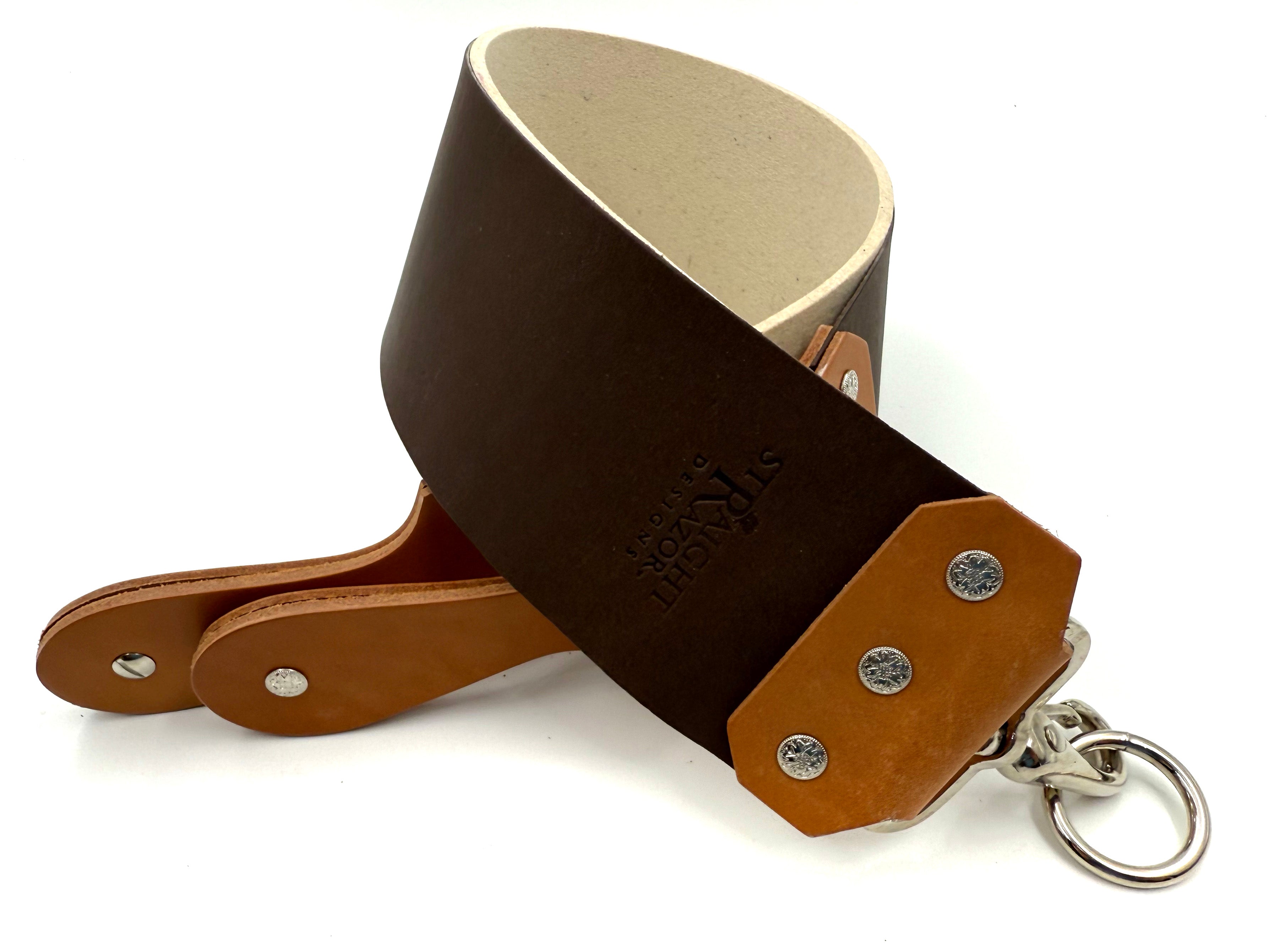 Straight Razor Designs - NOS 3 inch Wide Kangaroo Leather and Wool Fel