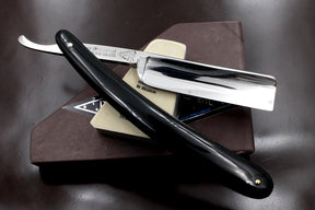 "Pioneer Razor" Excellent Fancy Fully Restored - 6/8 Vintage Japanese Straight Razor - Shave Ready