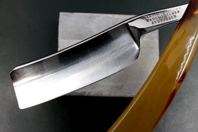 Wade & Butcher - Excellent Restored 8/8 1" Vintage Sheffield Straight Razor with Custom Resin Scales - Shave Ready