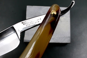 Wade & Butcher - Excellent Restored 8/8 1" Vintage Sheffield Straight Razor with Custom Resin Scales - Shave Ready