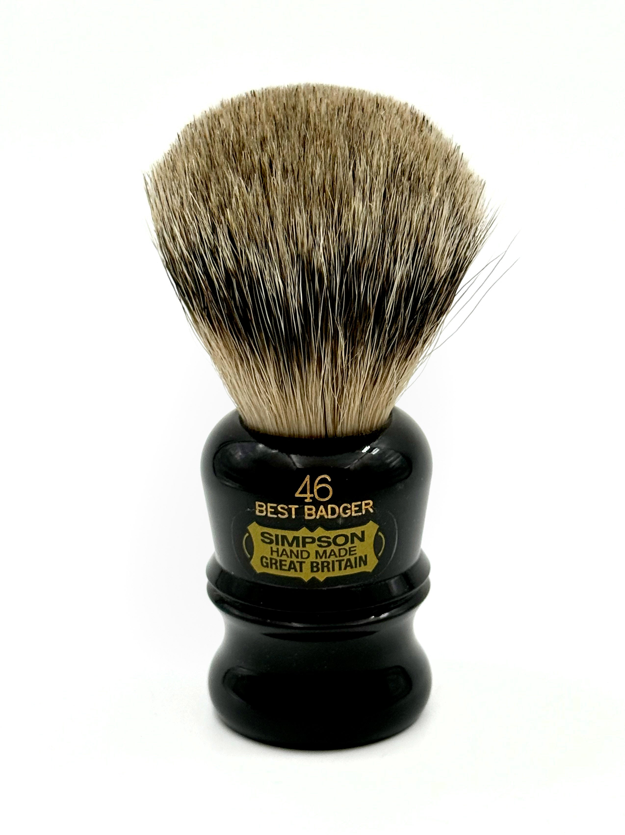 Simpsons Berkeley 46 Best Badger Shaving Brush - Ebony Handle