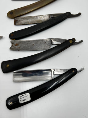 Vintage 10 Straight Razor Lot #2 - May Contain Sheffield, Solingen, Japanese & USA makers, as pictured